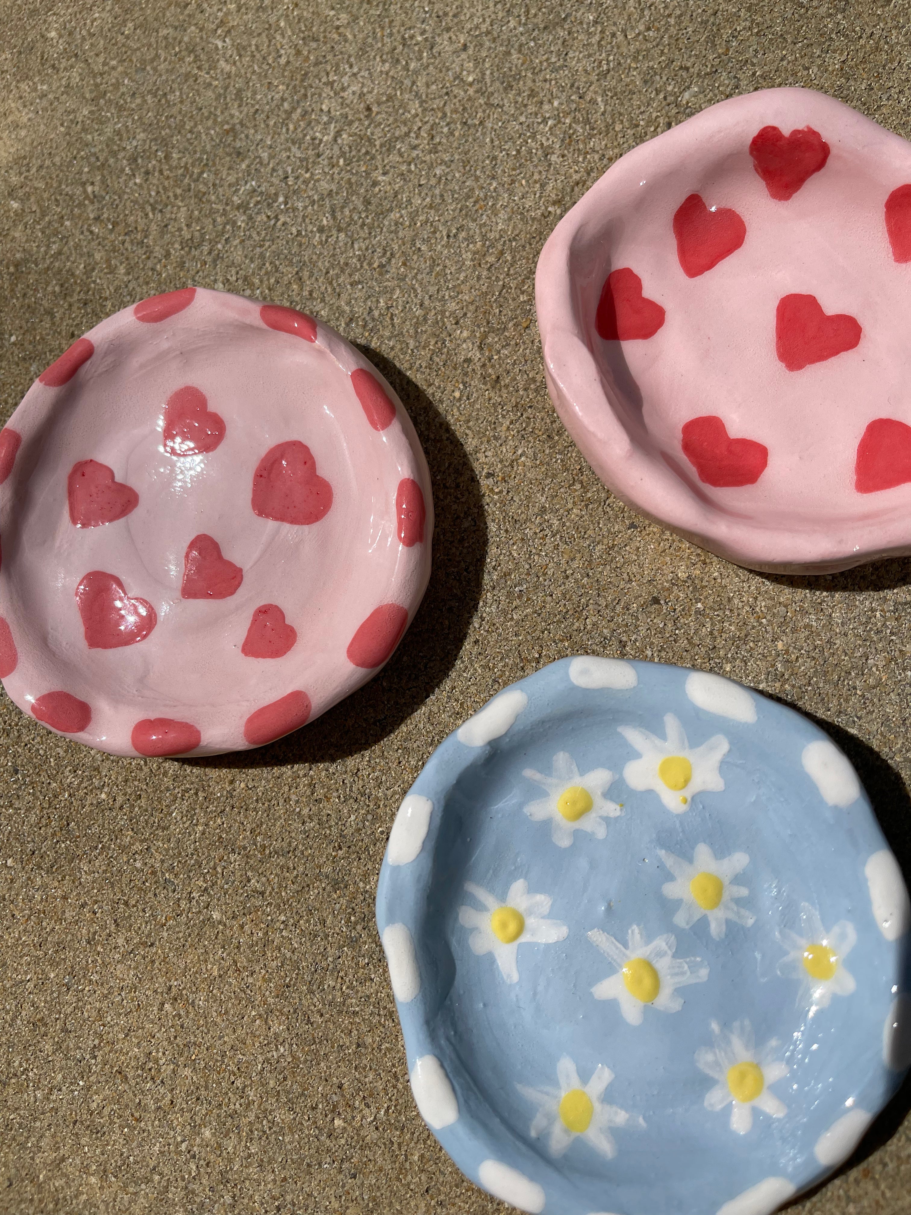Mini Trinket Dishes - Hearts or Daisies