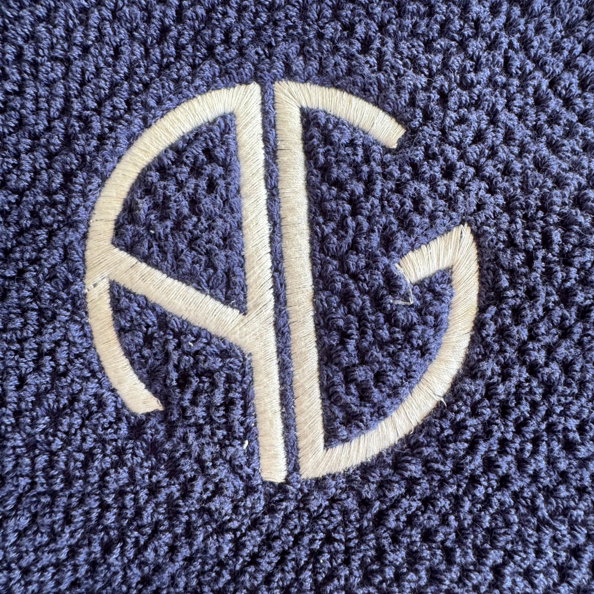 AG logo on Waffle Sports Towel - ANNIE.G