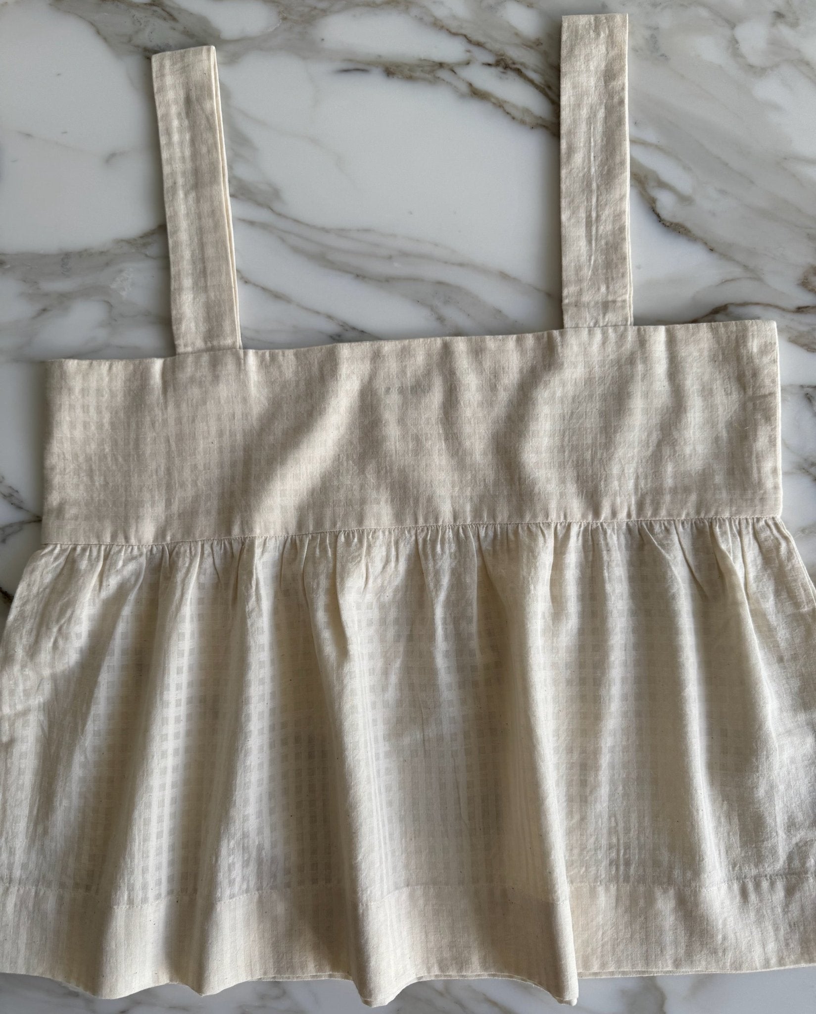 Ana Wide Strap Cami Top in Cream - ANNIE.G