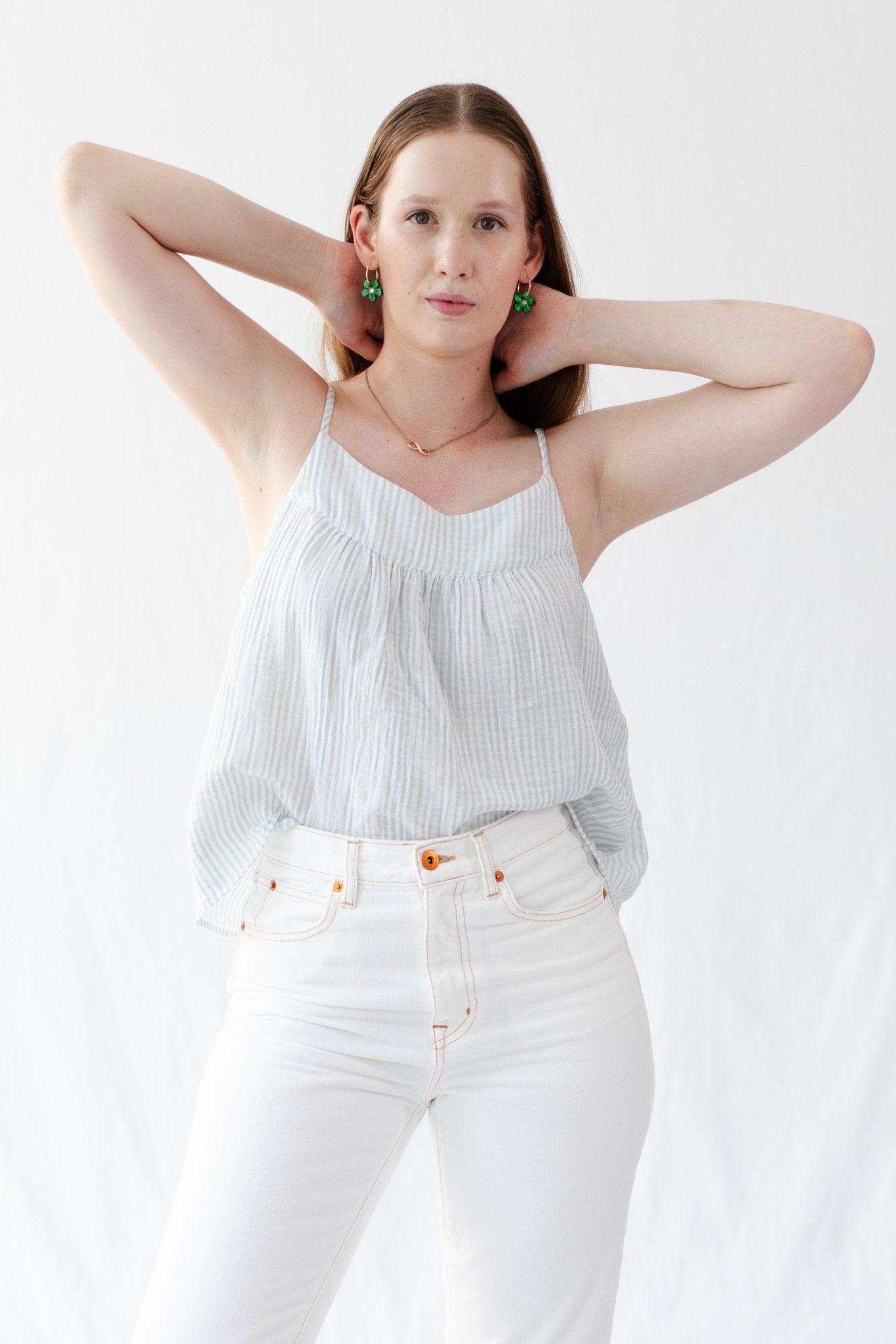 Ariel Cami Top - Cotton and Linen - ANNIE.G