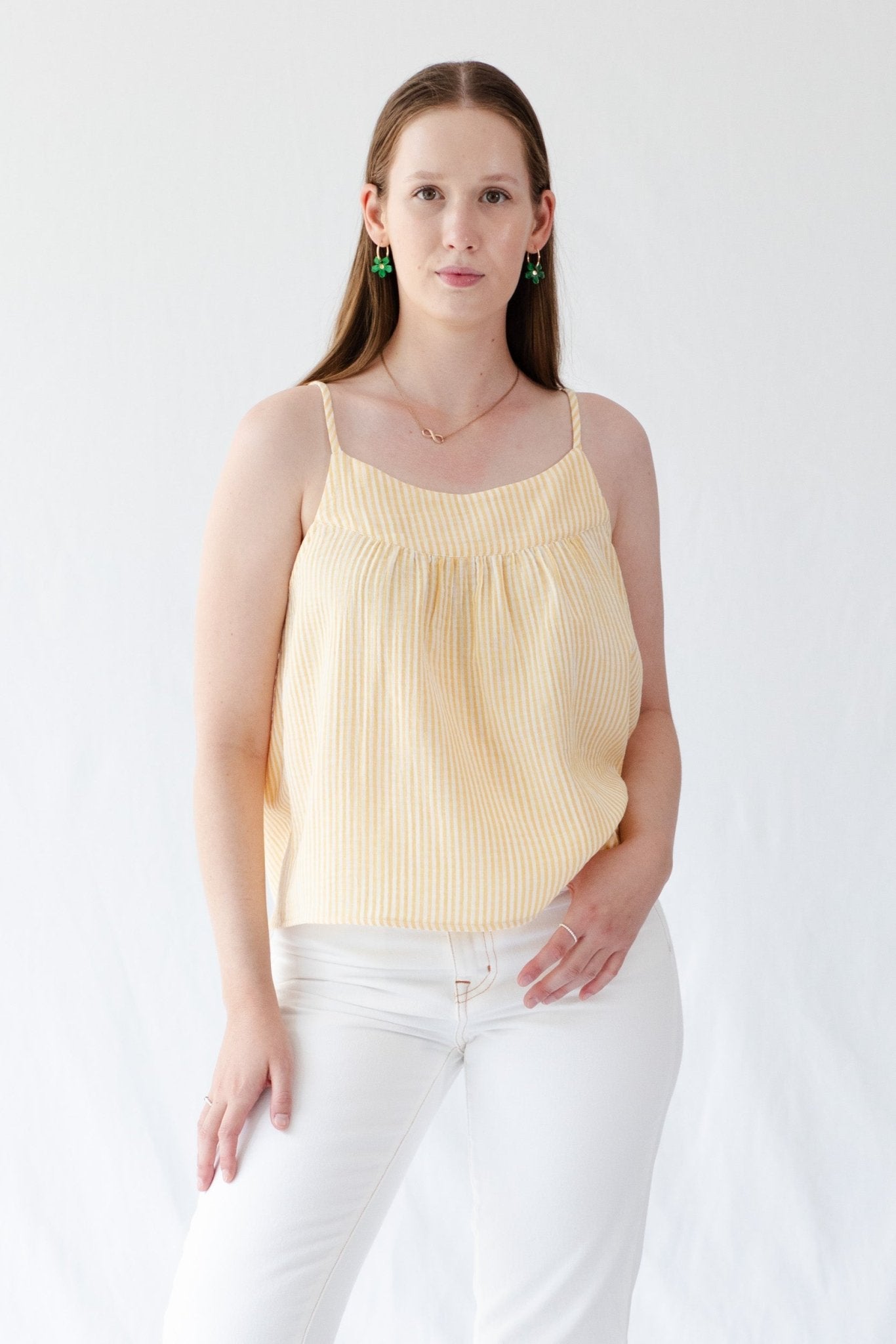Ariel Cami Top - Cotton and Linen - ANNIE.G