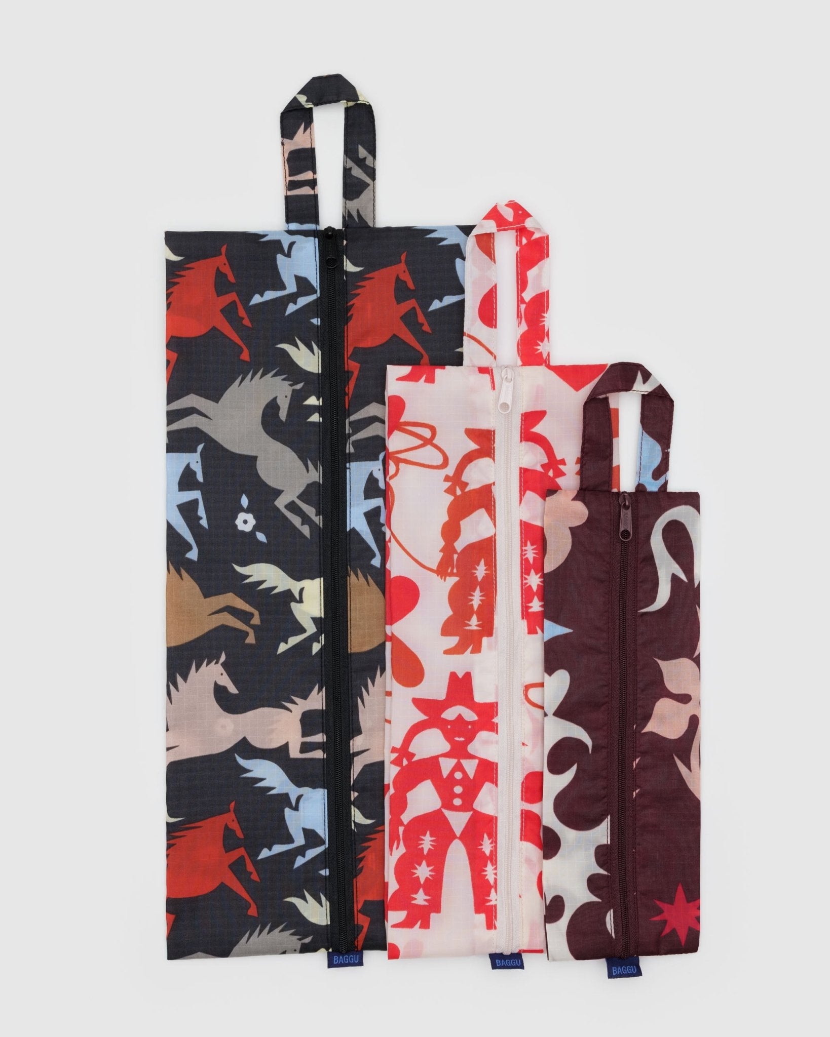 Flatlay of Baggu 3D Zip Set in Western Cut with hanging loop- outs9