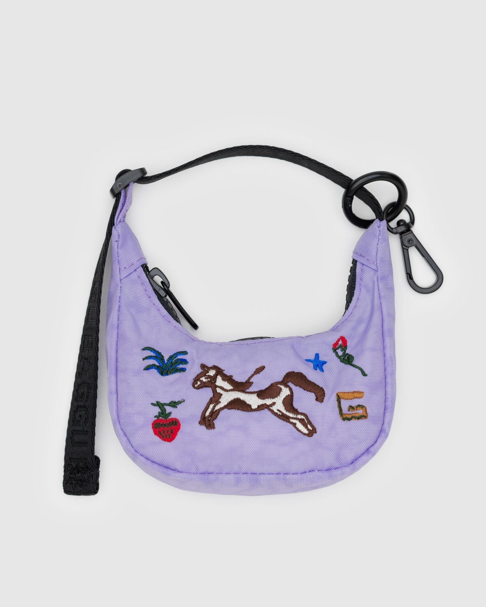 Baggu Crescent Bag CharmEmbroidered Pony1