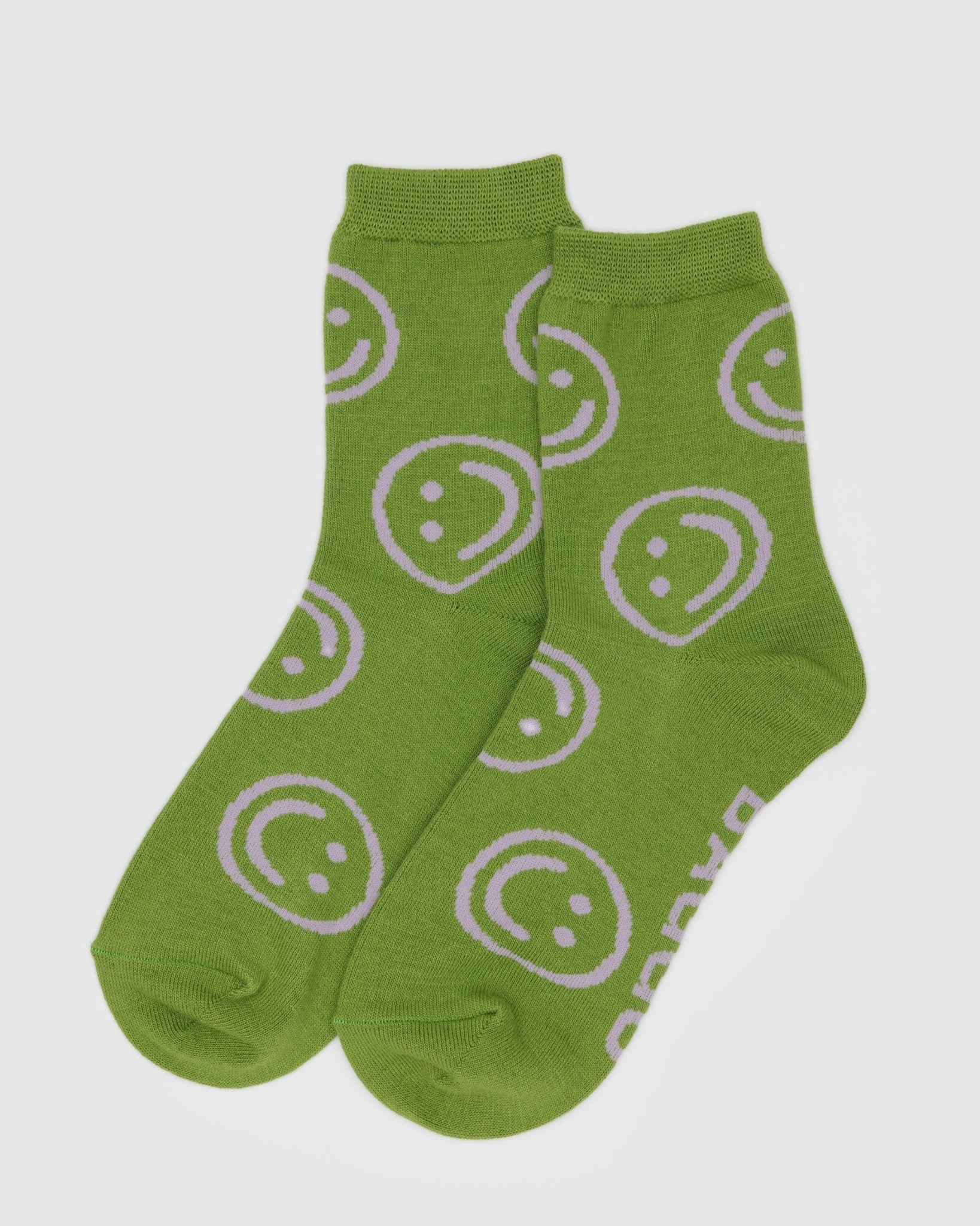Baggu Crew SocksPear Happy5