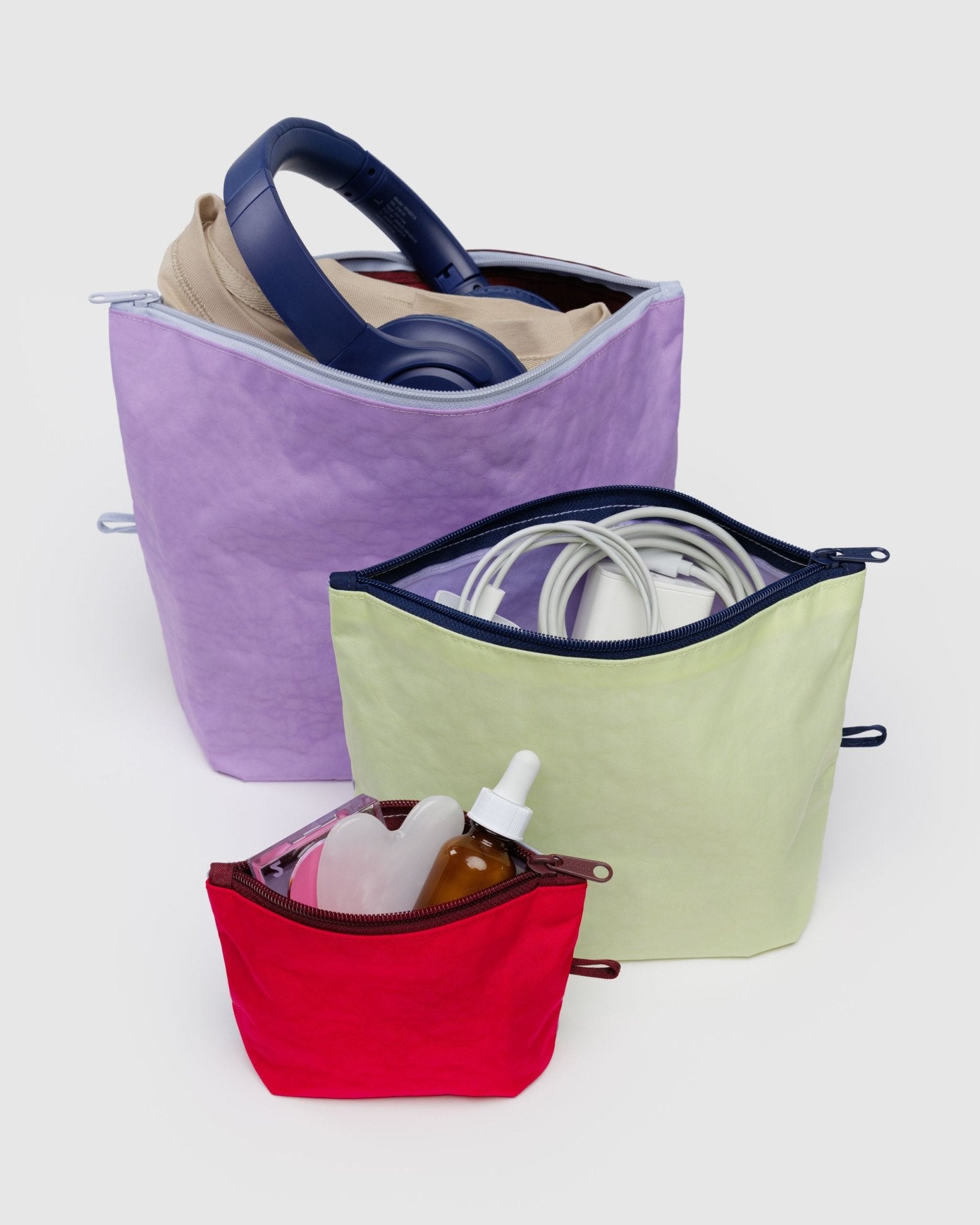 Baggu Go Pouch SetKaleidoscope Mix2