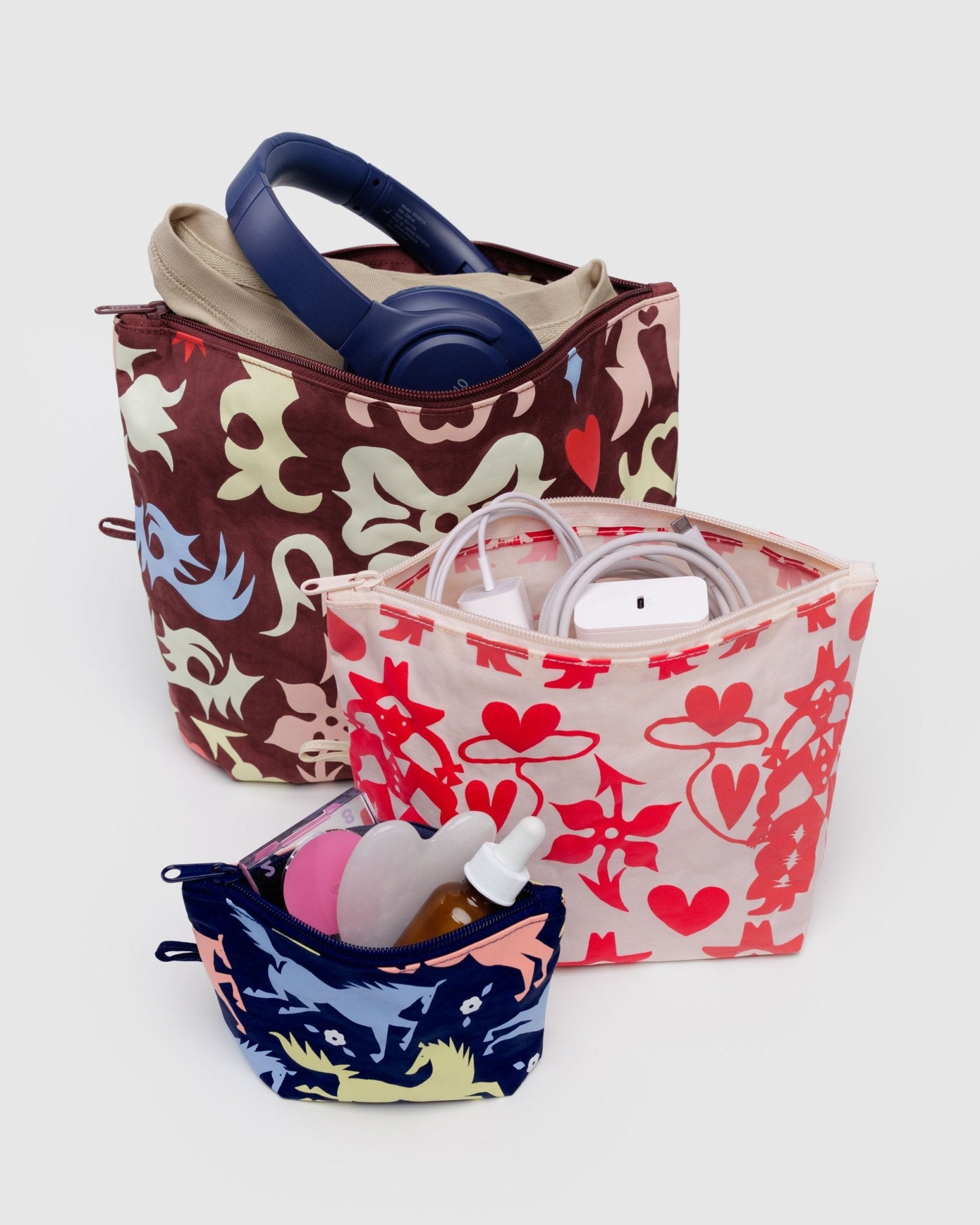 Baggu Go Pouch SetWestern Cut - outs8