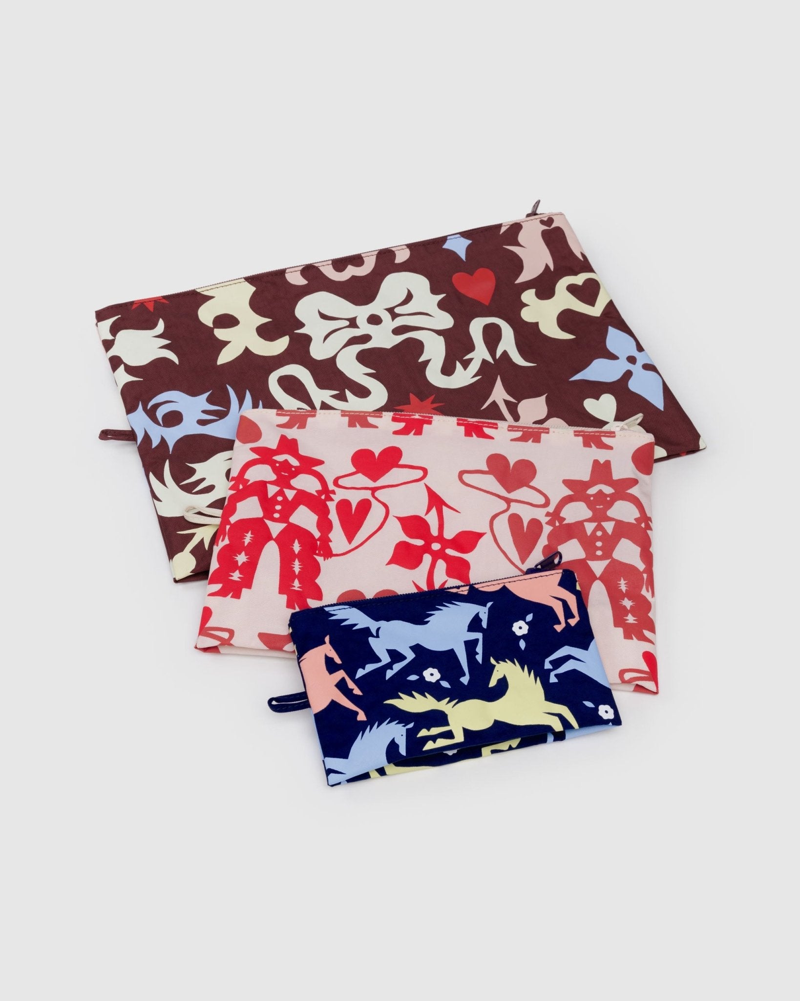 Baggu Go Pouch SetWestern Cut - outs9