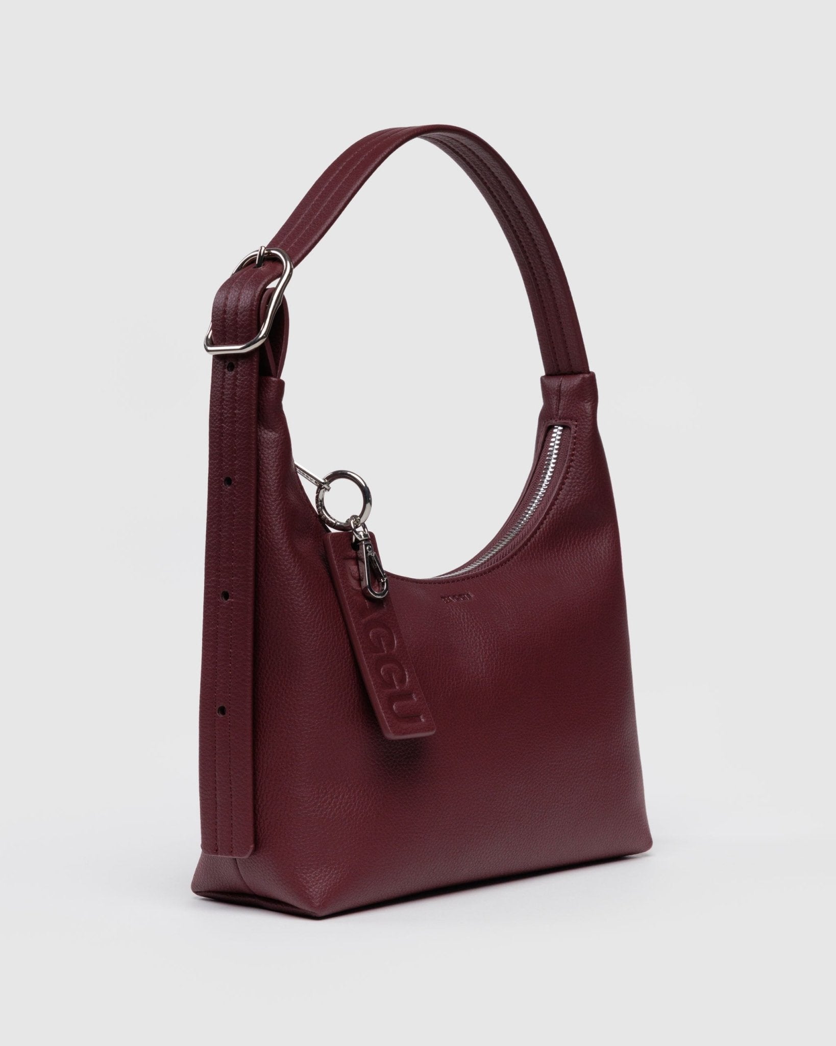 Baggu Mini Recycled Leather Shoulder BagMahogany3