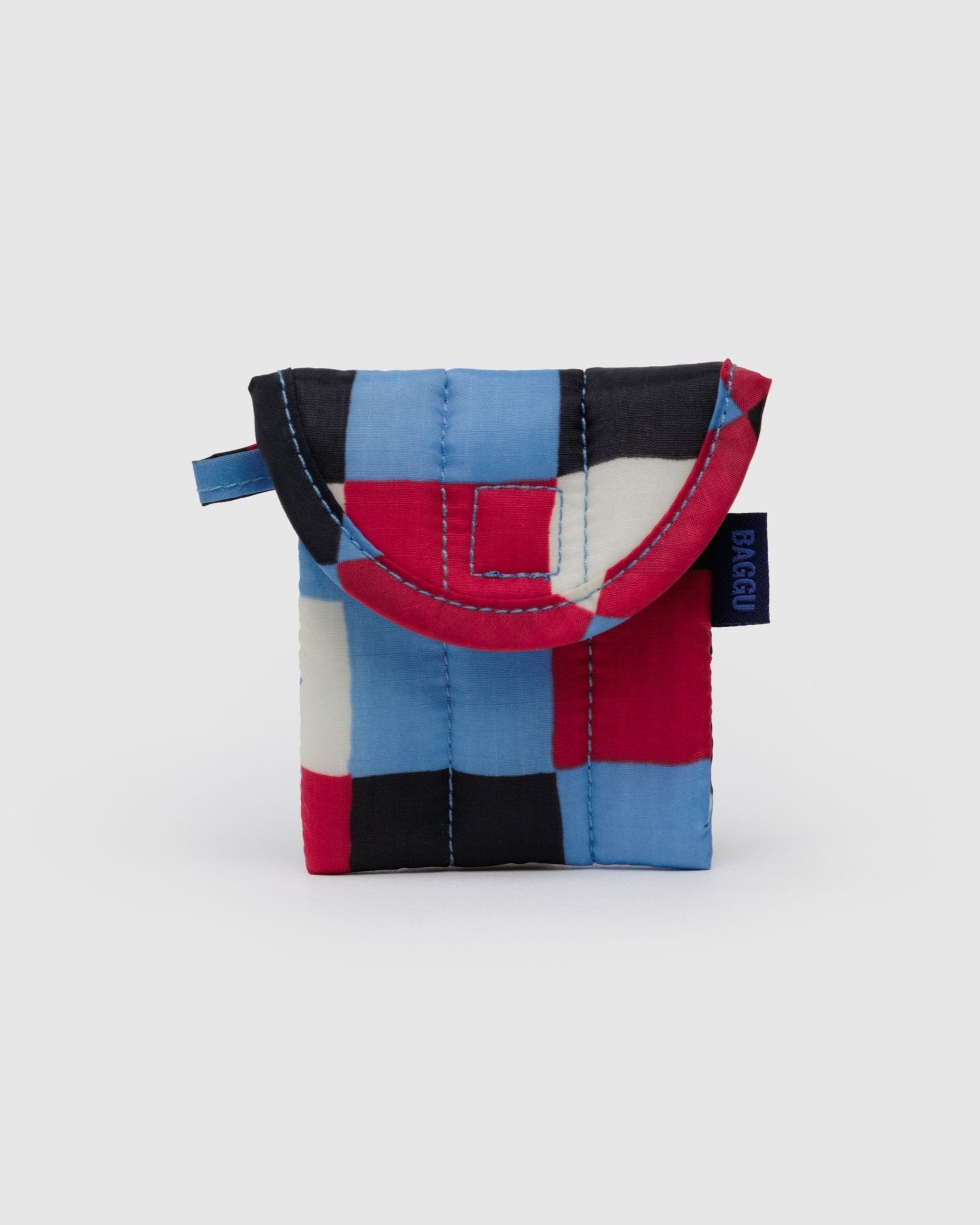 Baggu Puffy Earbuds CasePainted Check4