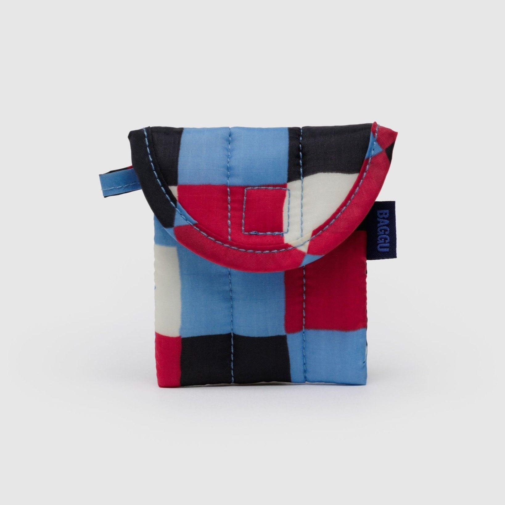 Baggu Puffy Earbuds CasePainted Check4