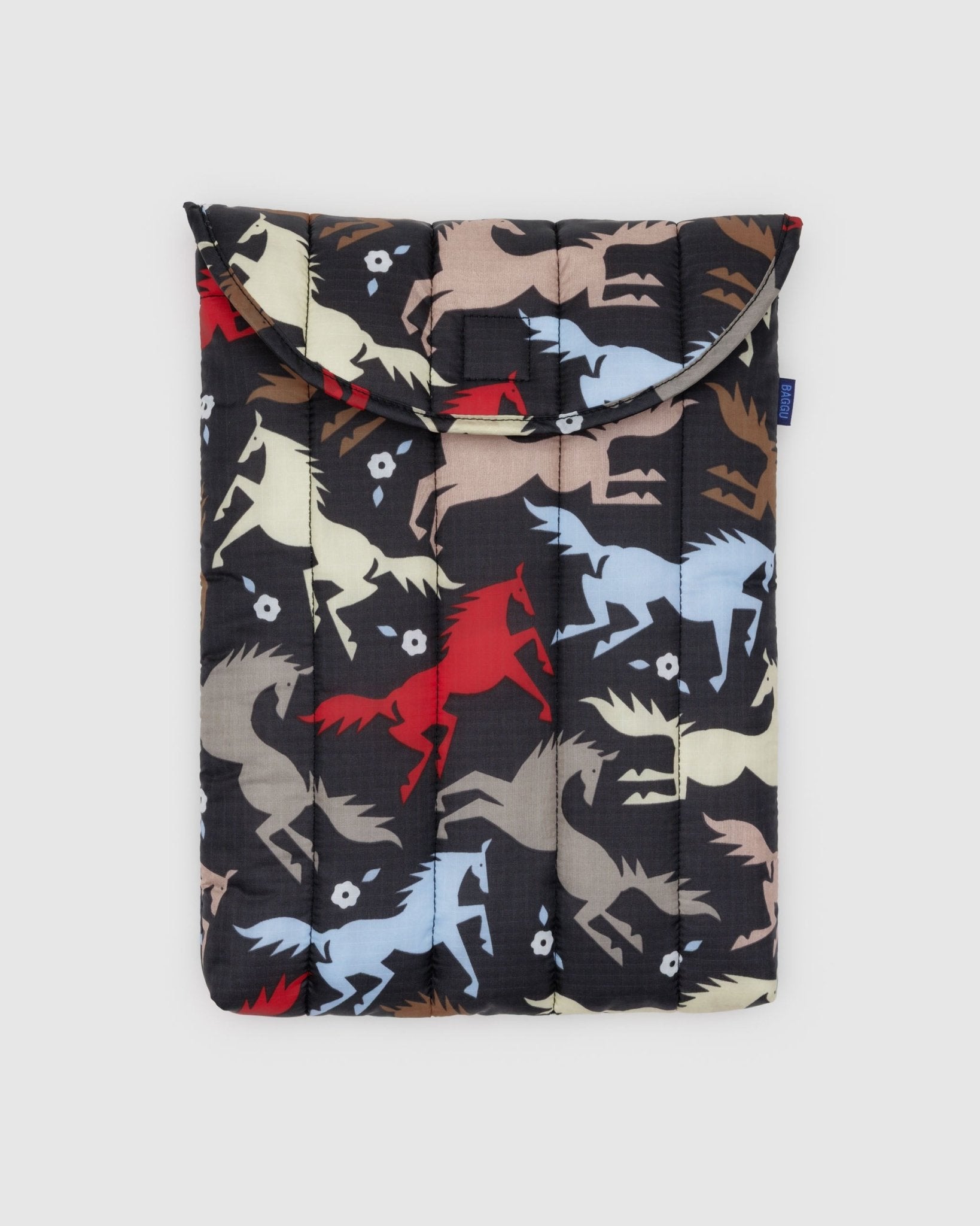 Baggu Puffy Laptop Sleeve 13"/14"Horse Cutouts10