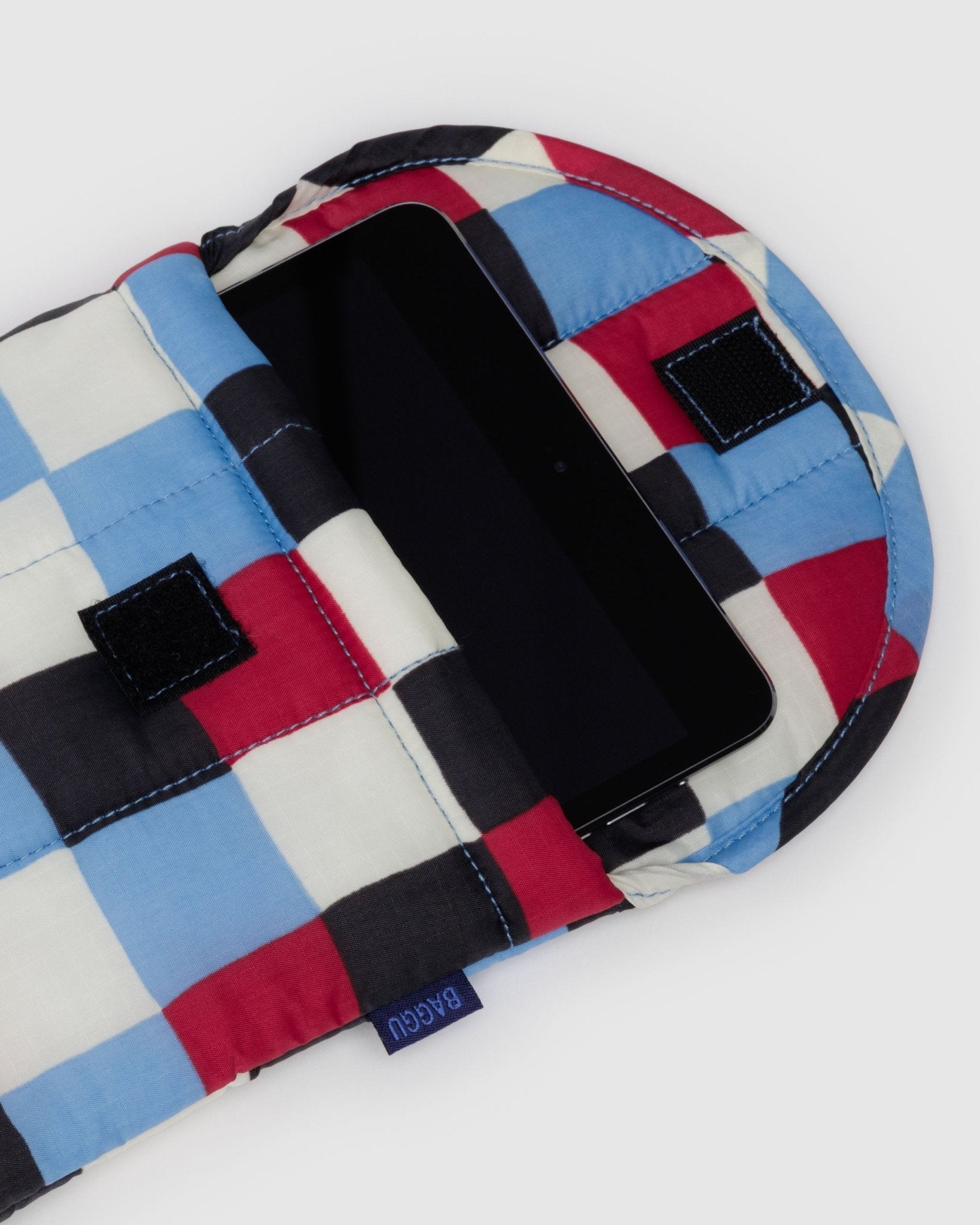 Baggu Puffy Tablet SleevePainted Check4