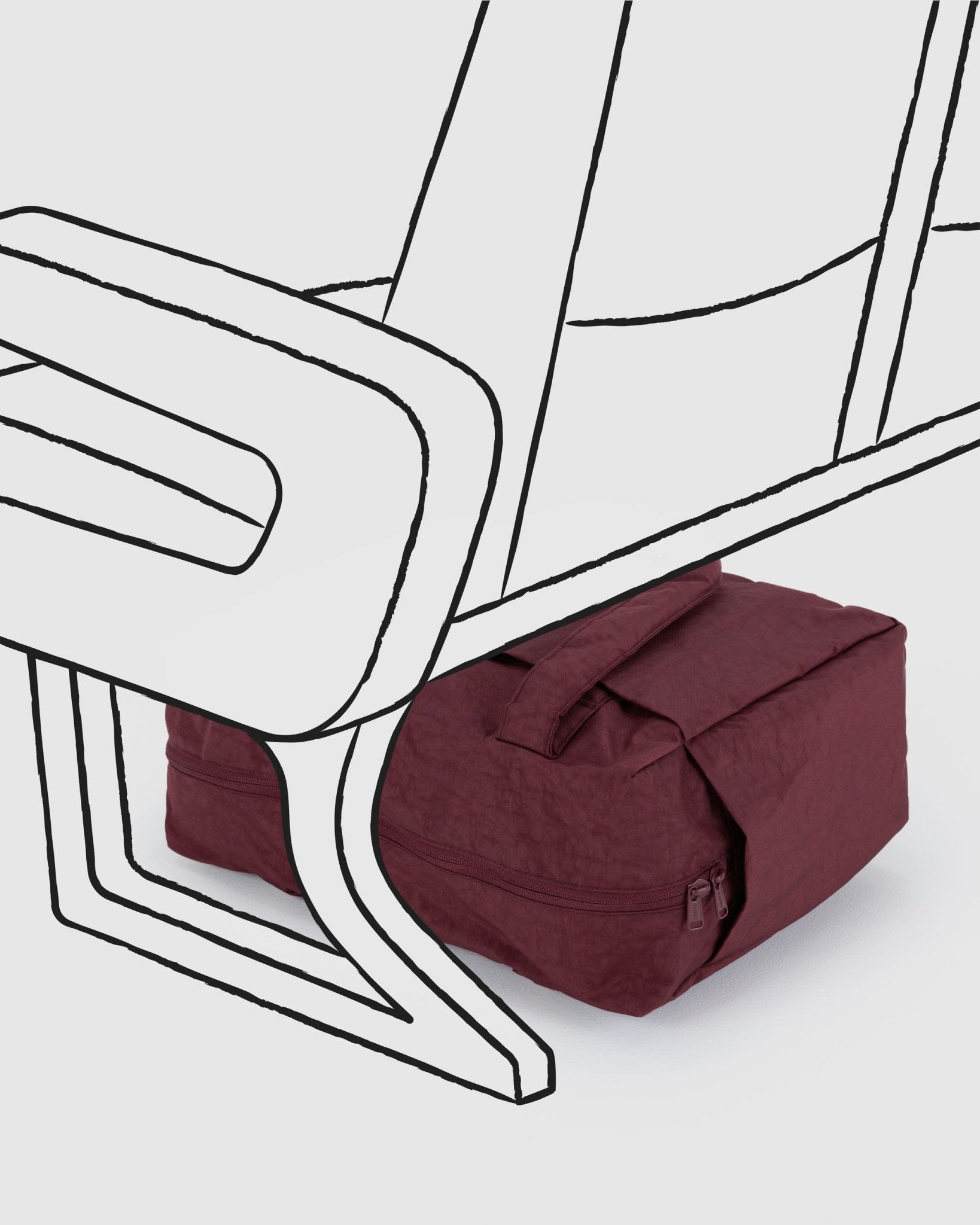 Baggu Small Cloud Carry OnMahogany14
