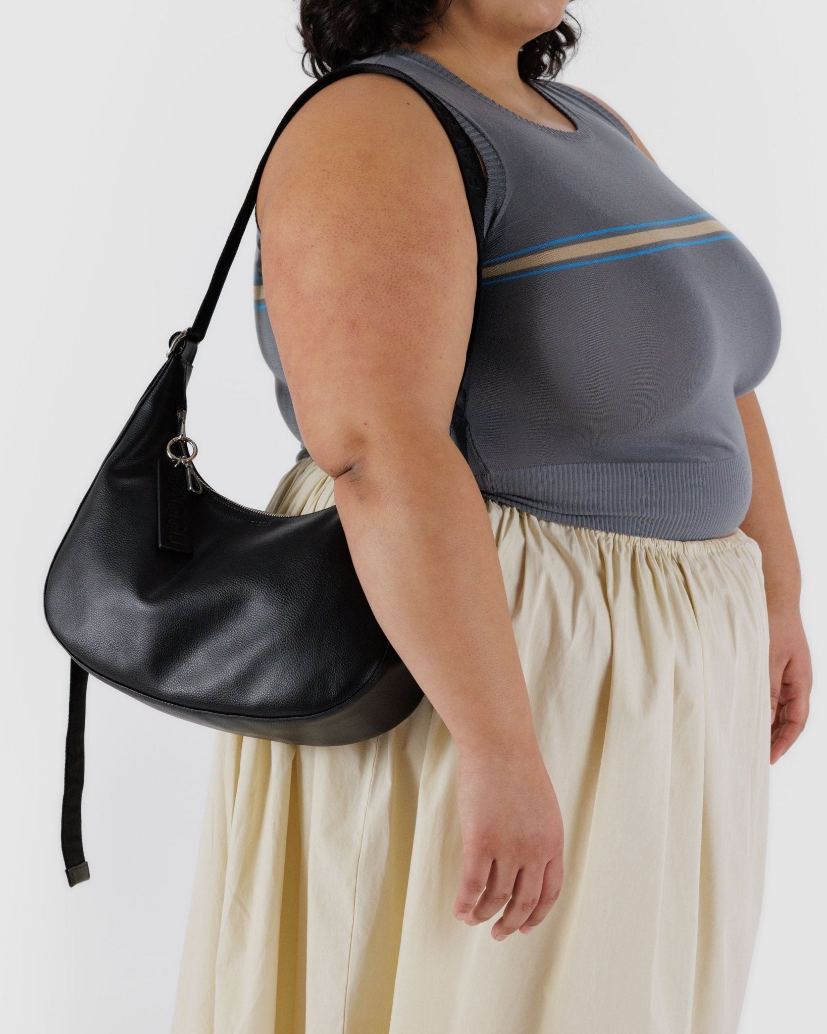 Baggu Medium Recycled Leather Crescent Bag - ANNIE.G