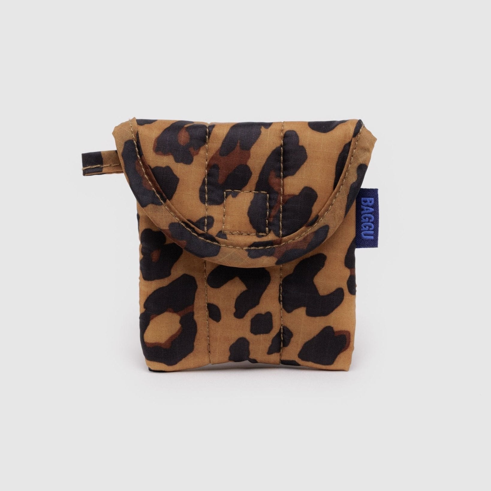 Leopard print Baggu Puffy Earbuds Case - ANNIE.G