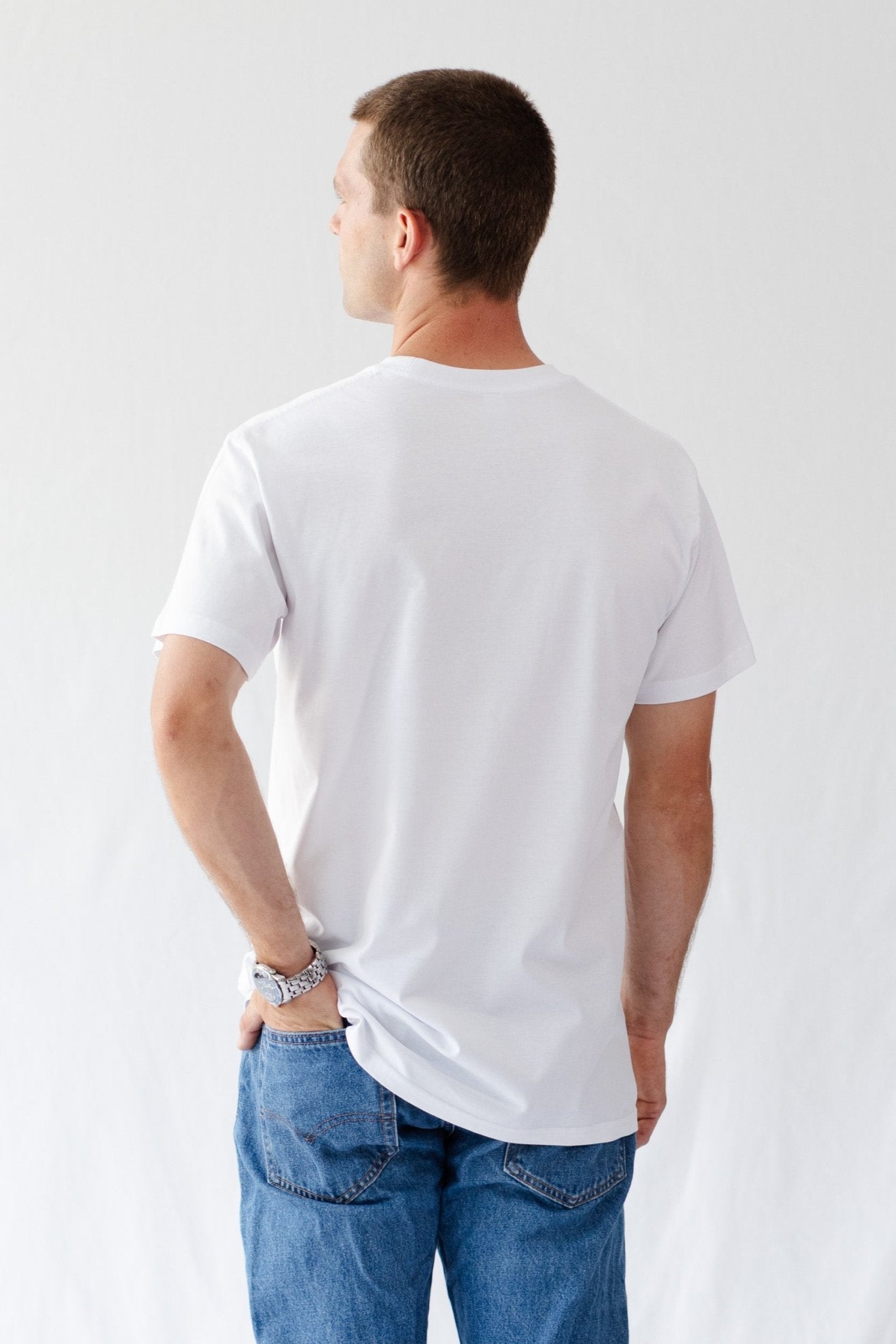 Camo Mens ENERGY T-Shirt in White - ANNIE.G