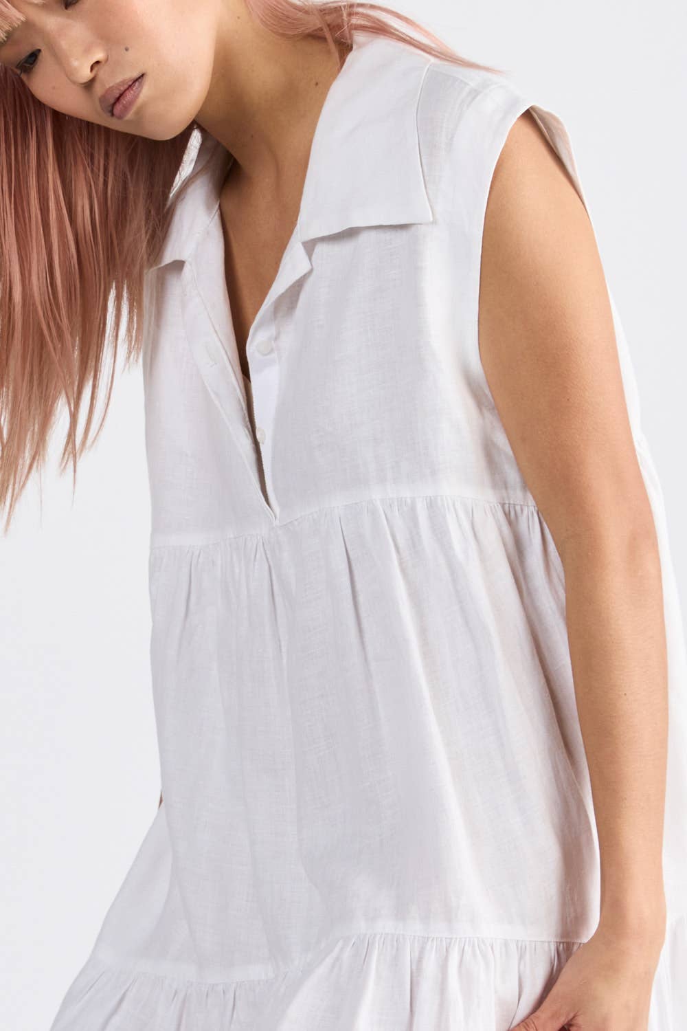 Campari Dress in Ivory - ANNIE.G