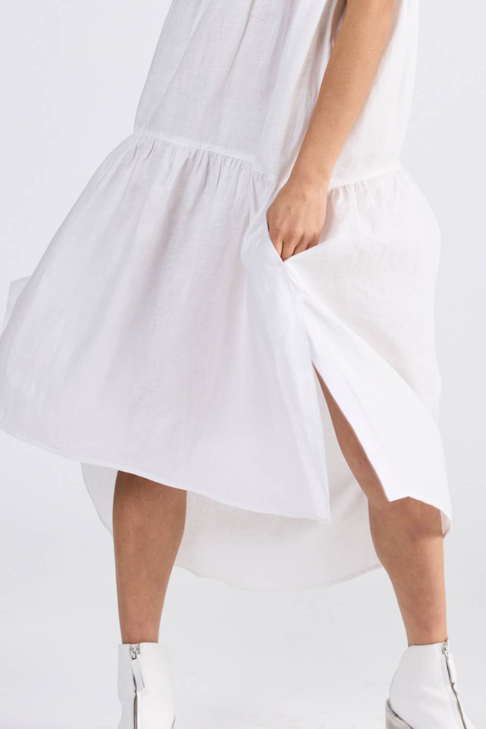 Campari Dress in Ivory - ANNIE.G