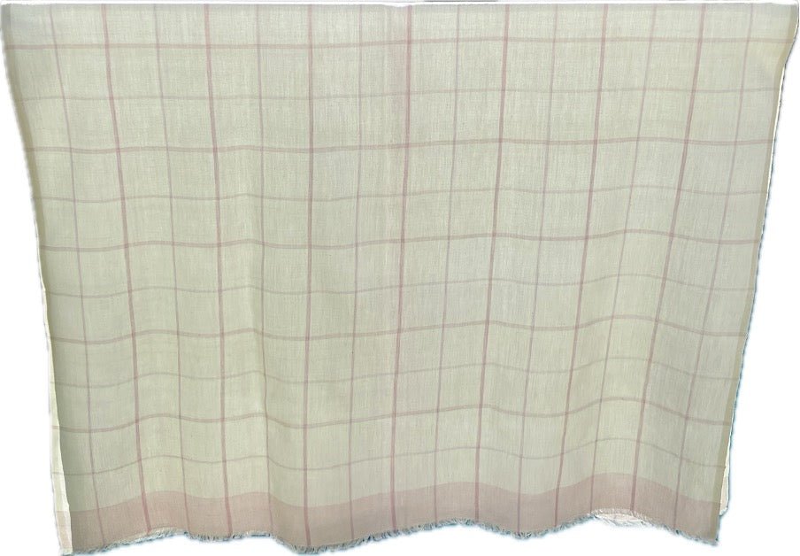 Classic Pink Check Sarong - ANNIE.G