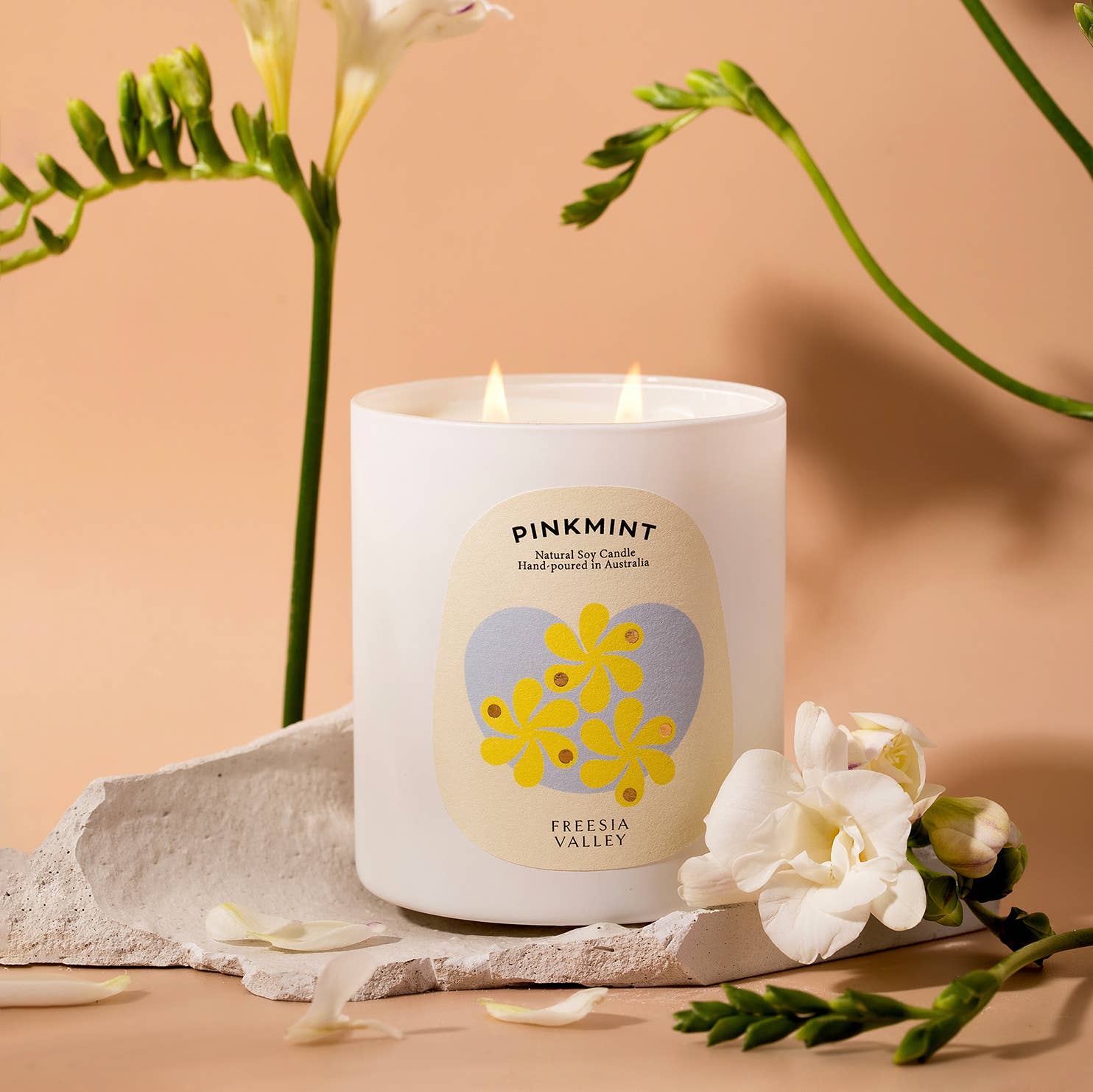 Freesia Valley Double Wick Soy Candle, 250ml - ANNIE.G