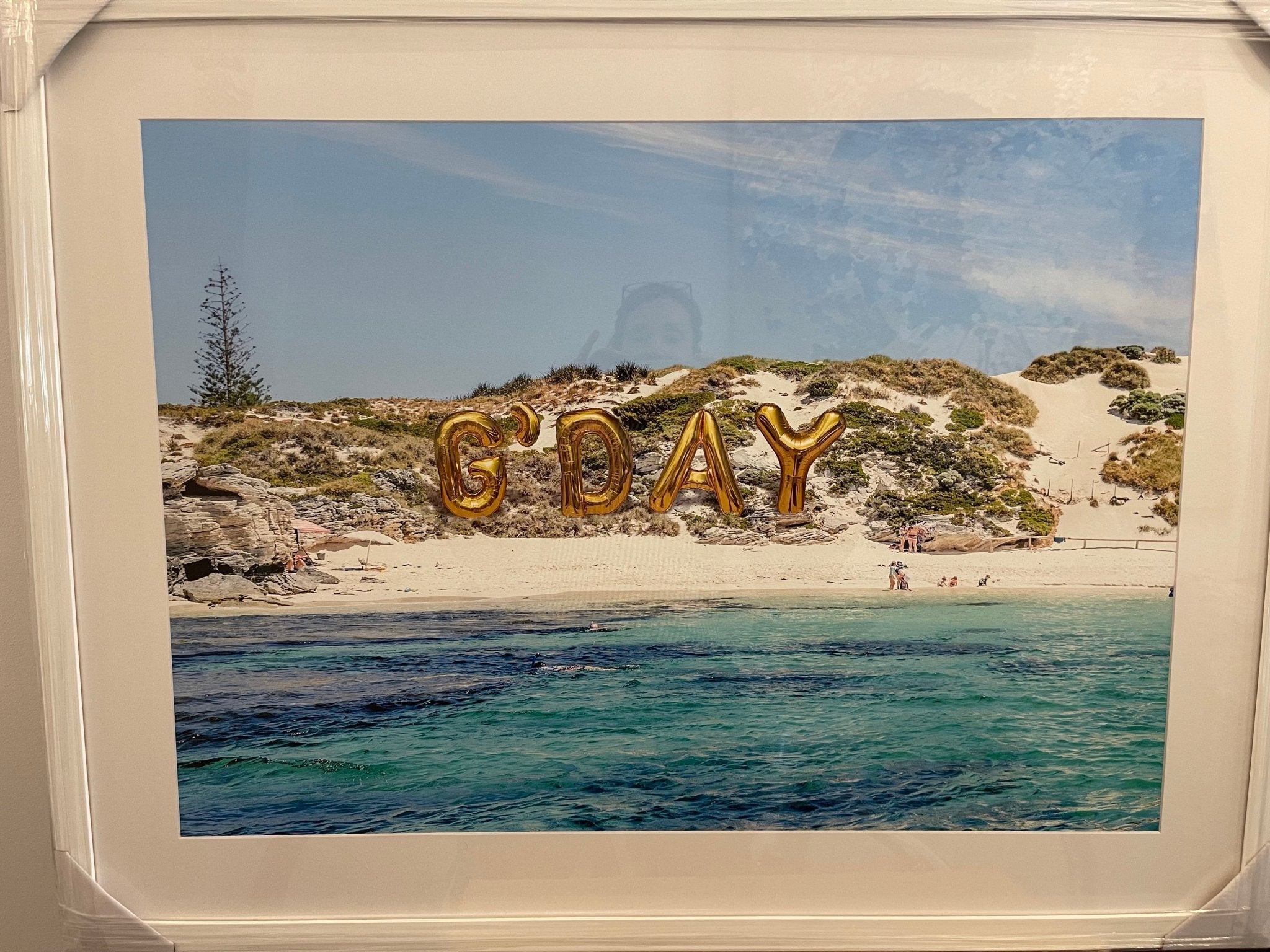 G'DAY Balloon Artwork - Framed - ANNIE.G