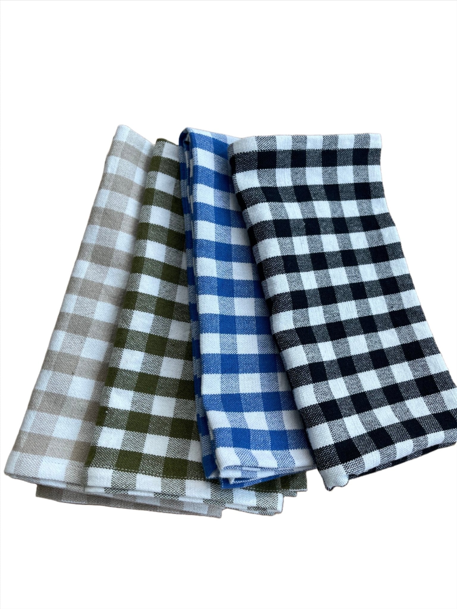 Gingham Cotton Napkins Set of 6 - ANNIE.G