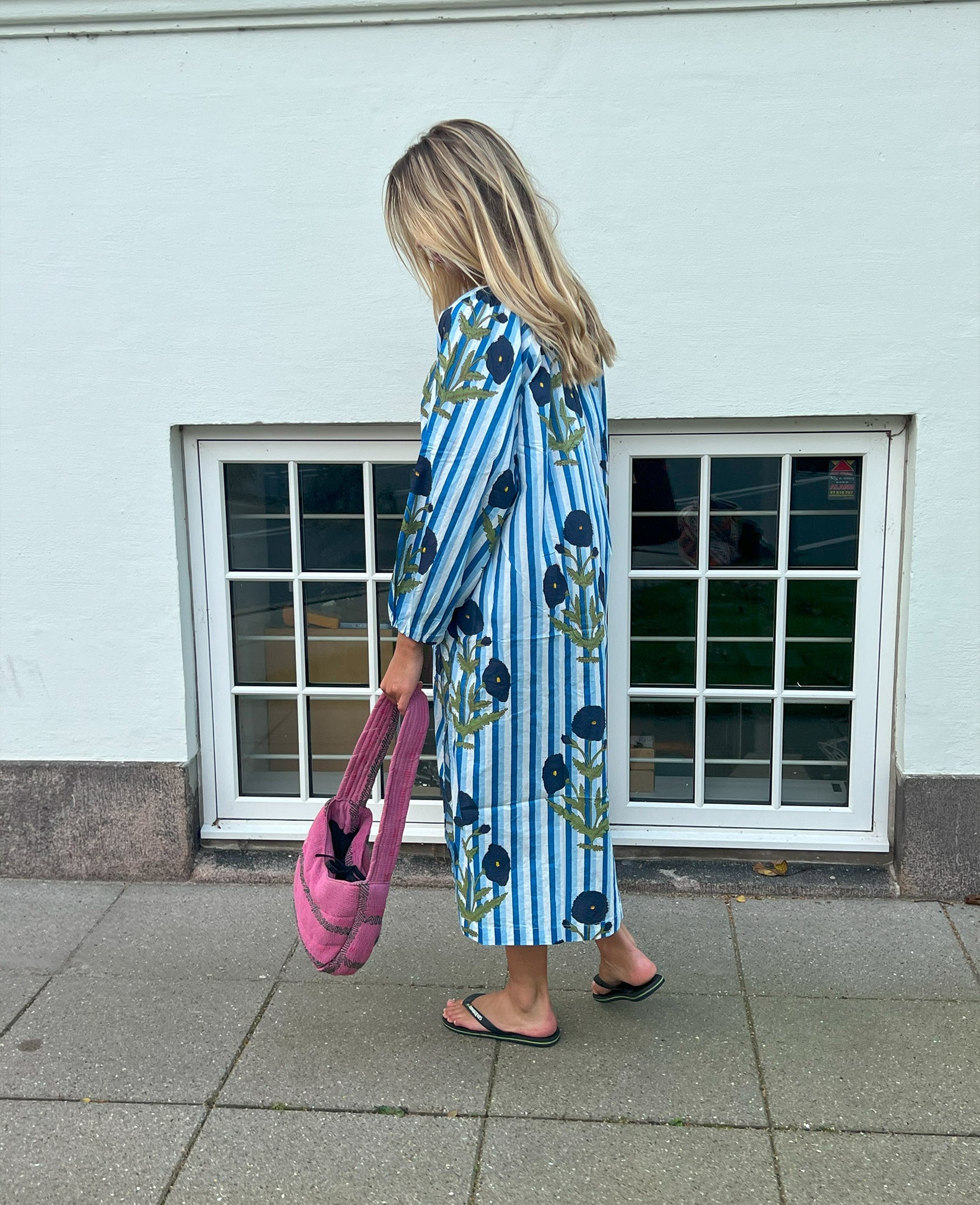 Lara Organic Cotton Dress - True Blue - ANNIE.G