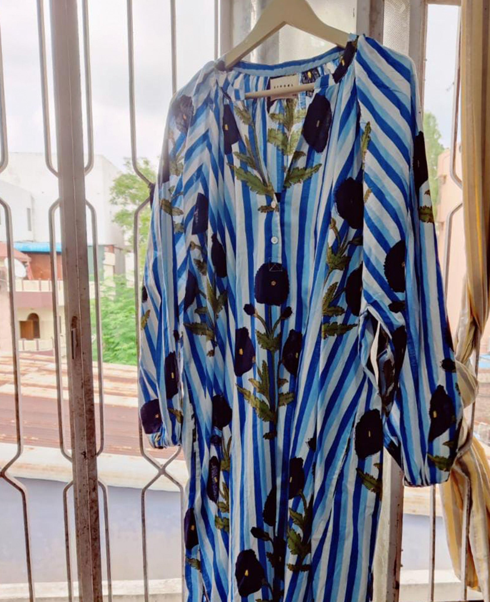 Lara Organic Cotton Dress - True Blue - ANNIE.G