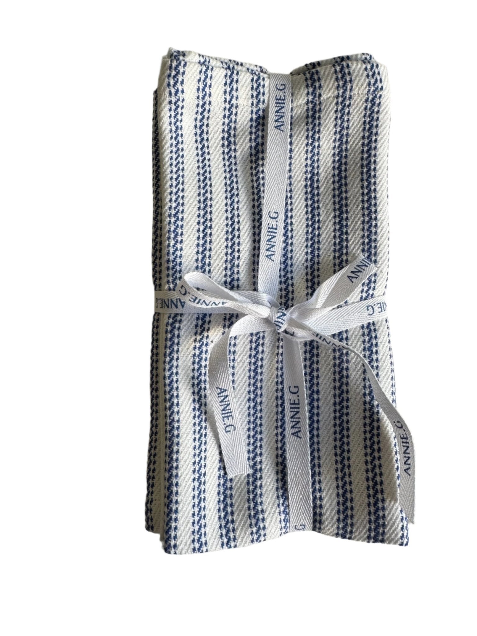Napkins Cotton Ticking Set of 4 - ANNIE.G