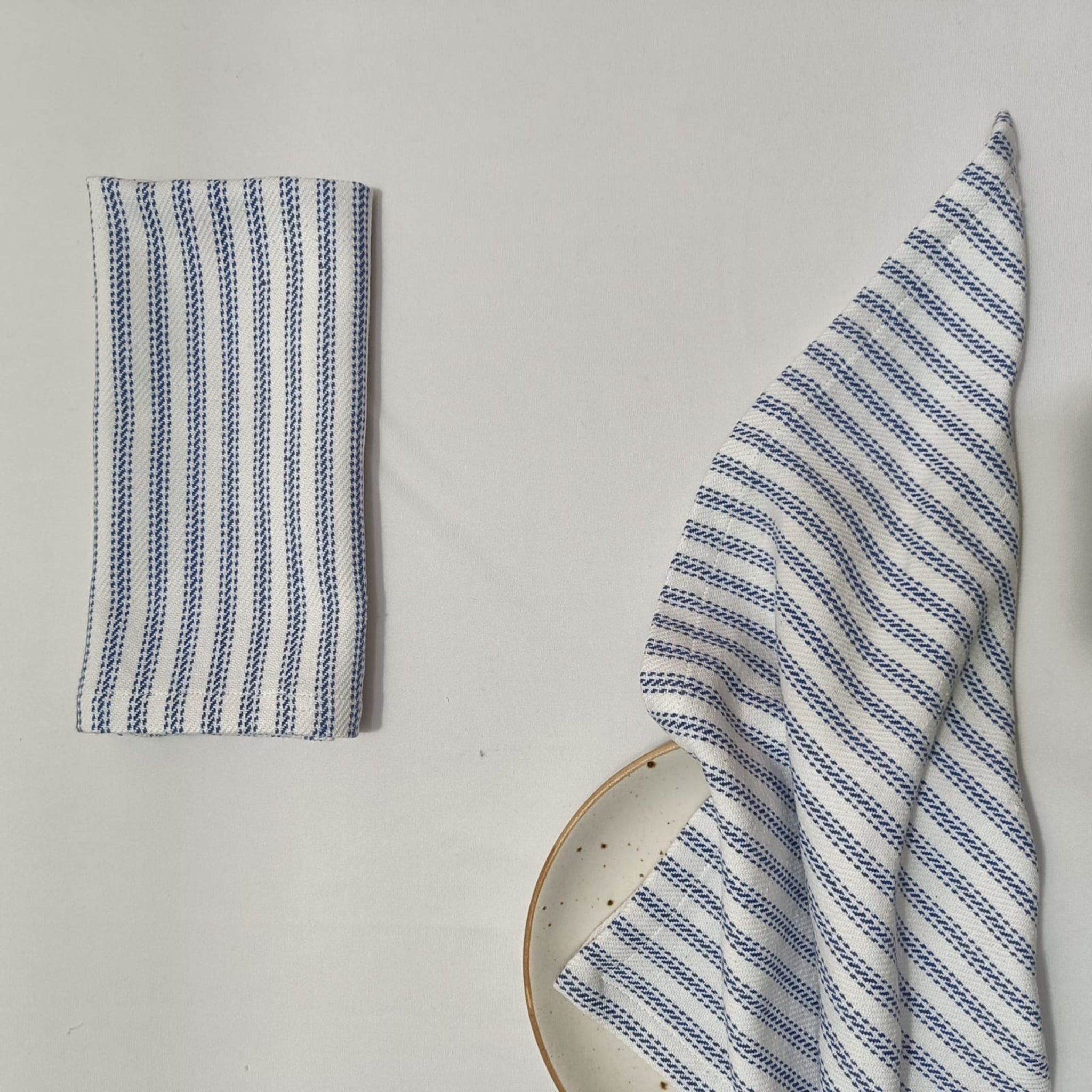 Napkins Cotton Ticking Set of 4 - ANNIE.G