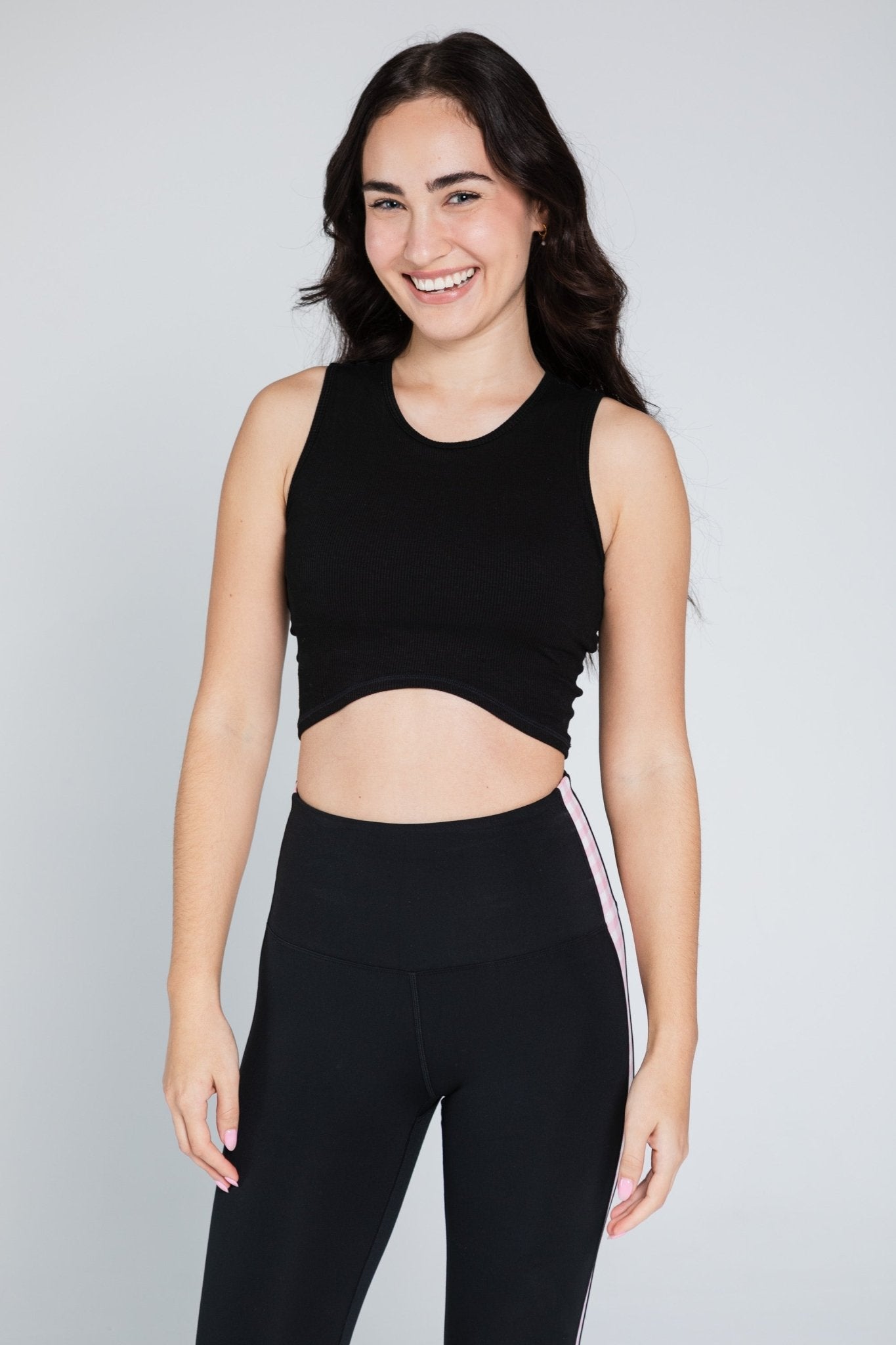 Ribbed Curve Tank - ANNIE.G