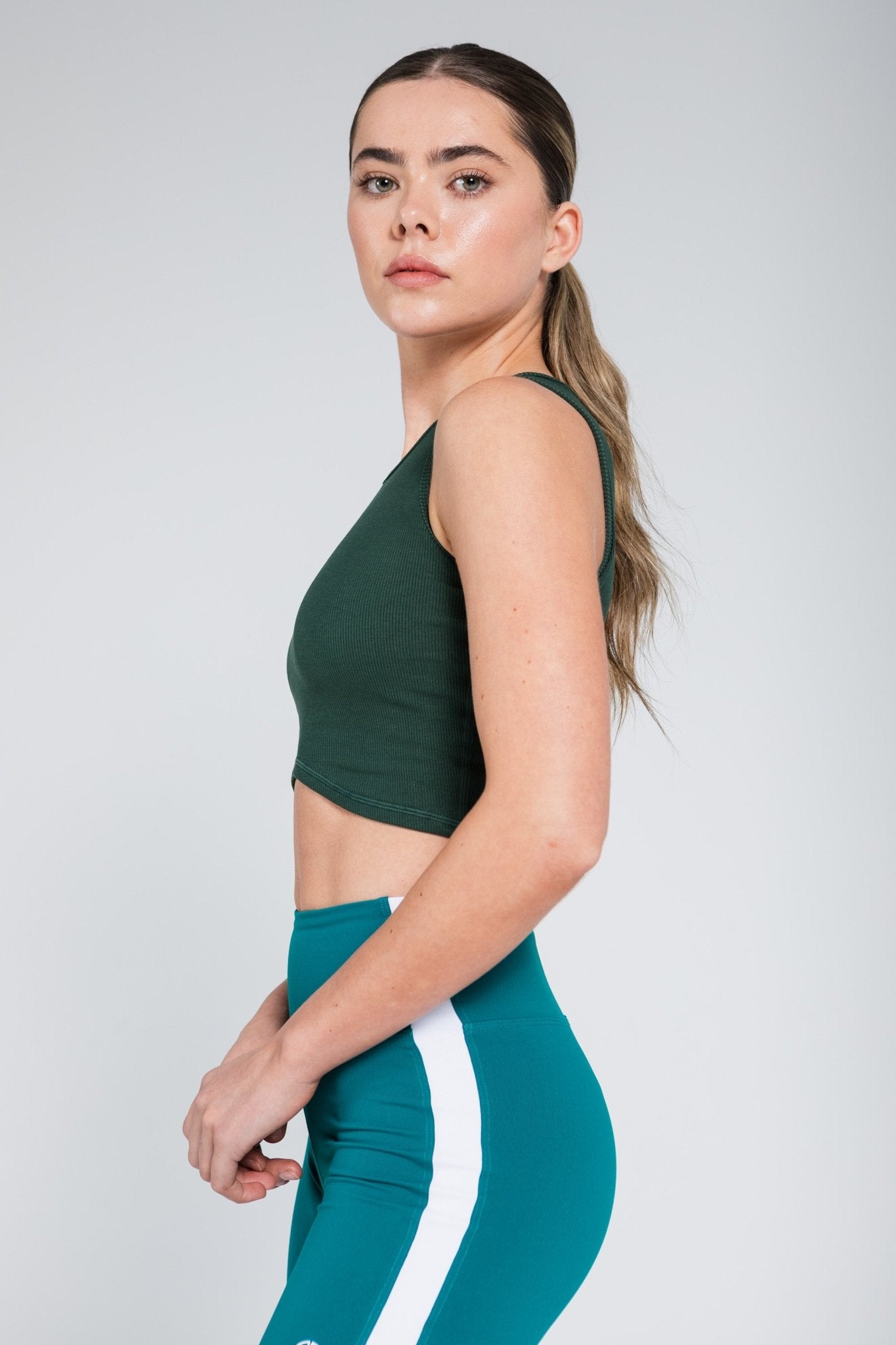 Ribbed Curve Tank - ANNIE.G