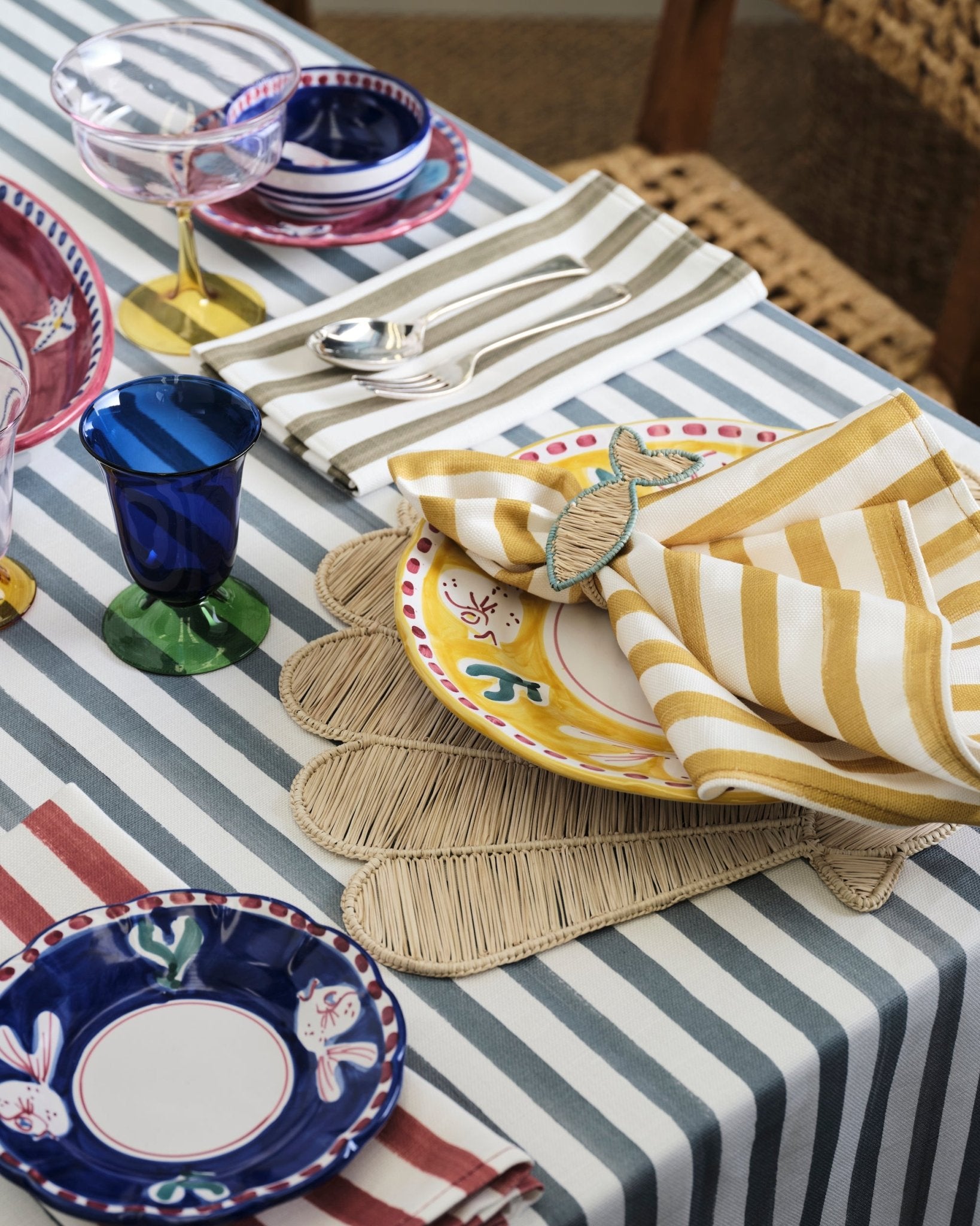 Striped Napkins – Set of 2 - ANNIE.G