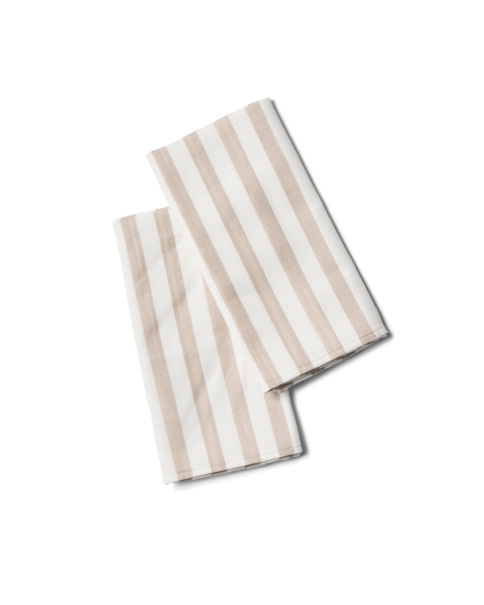 Natural Striped Tea Towels – Set of 2 - ANNIE.G