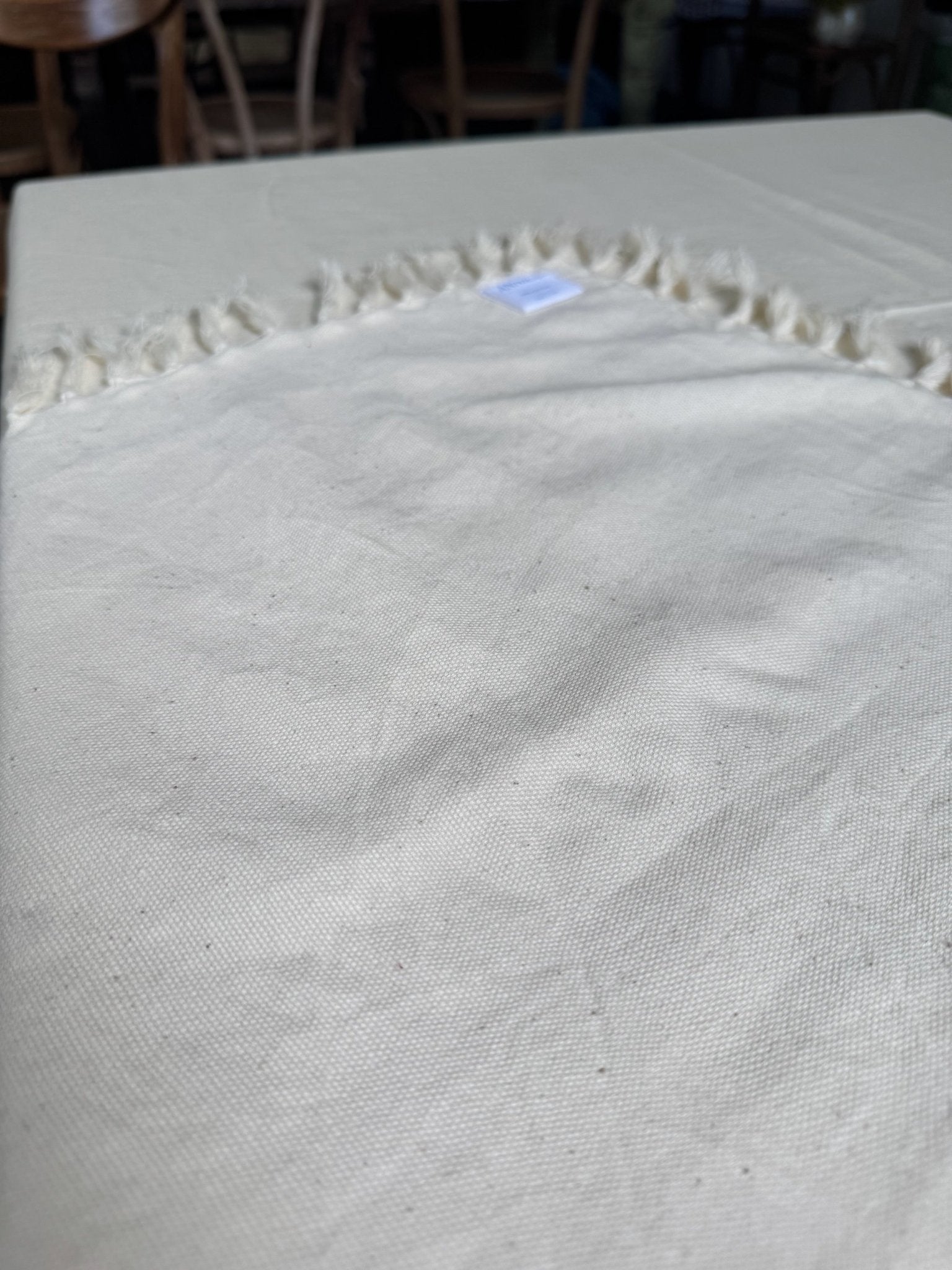 Tablecloth Cotton Square in Natural - ANNIE.G