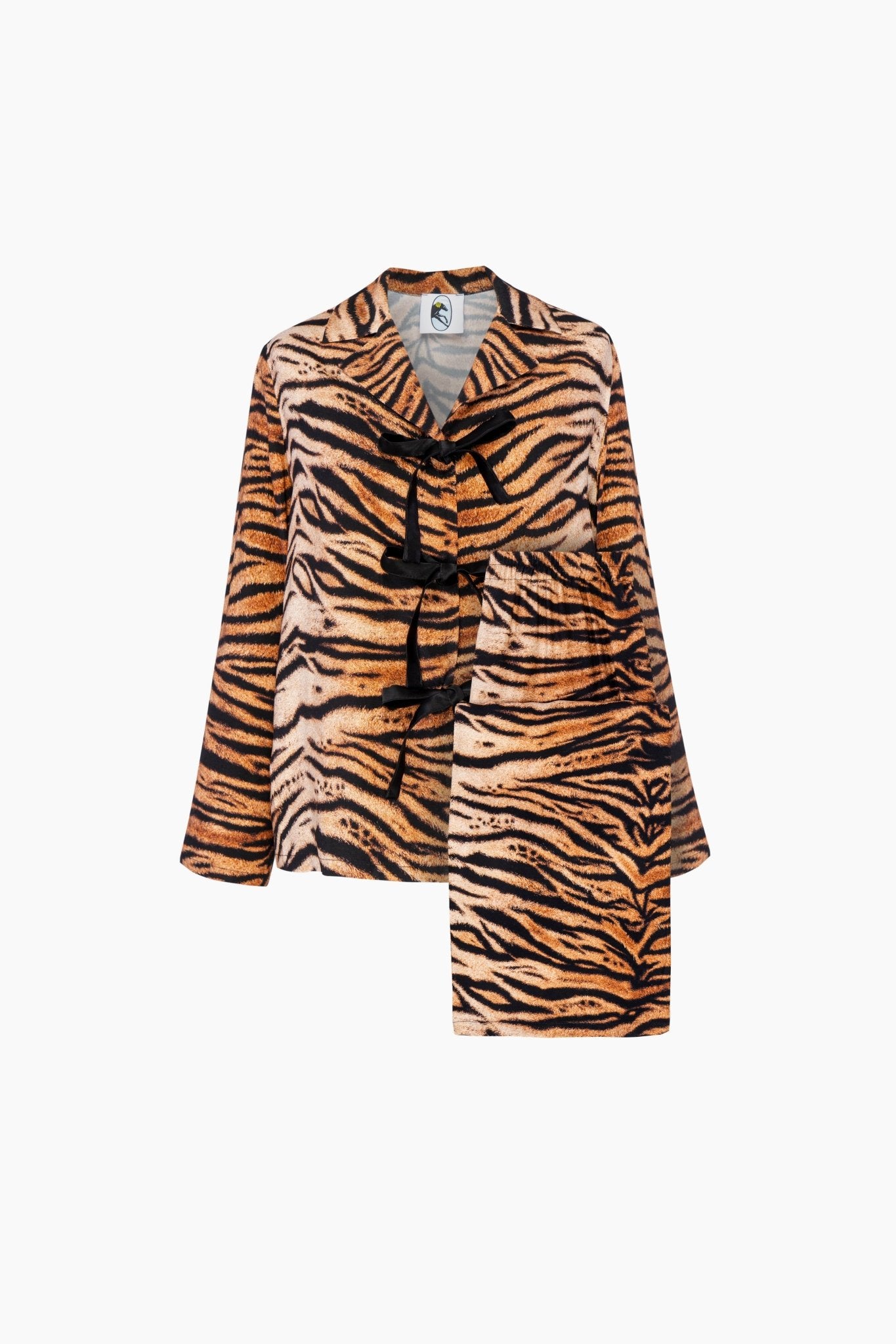 The Bow Pyjama Set in Tiger - ANNIE.G