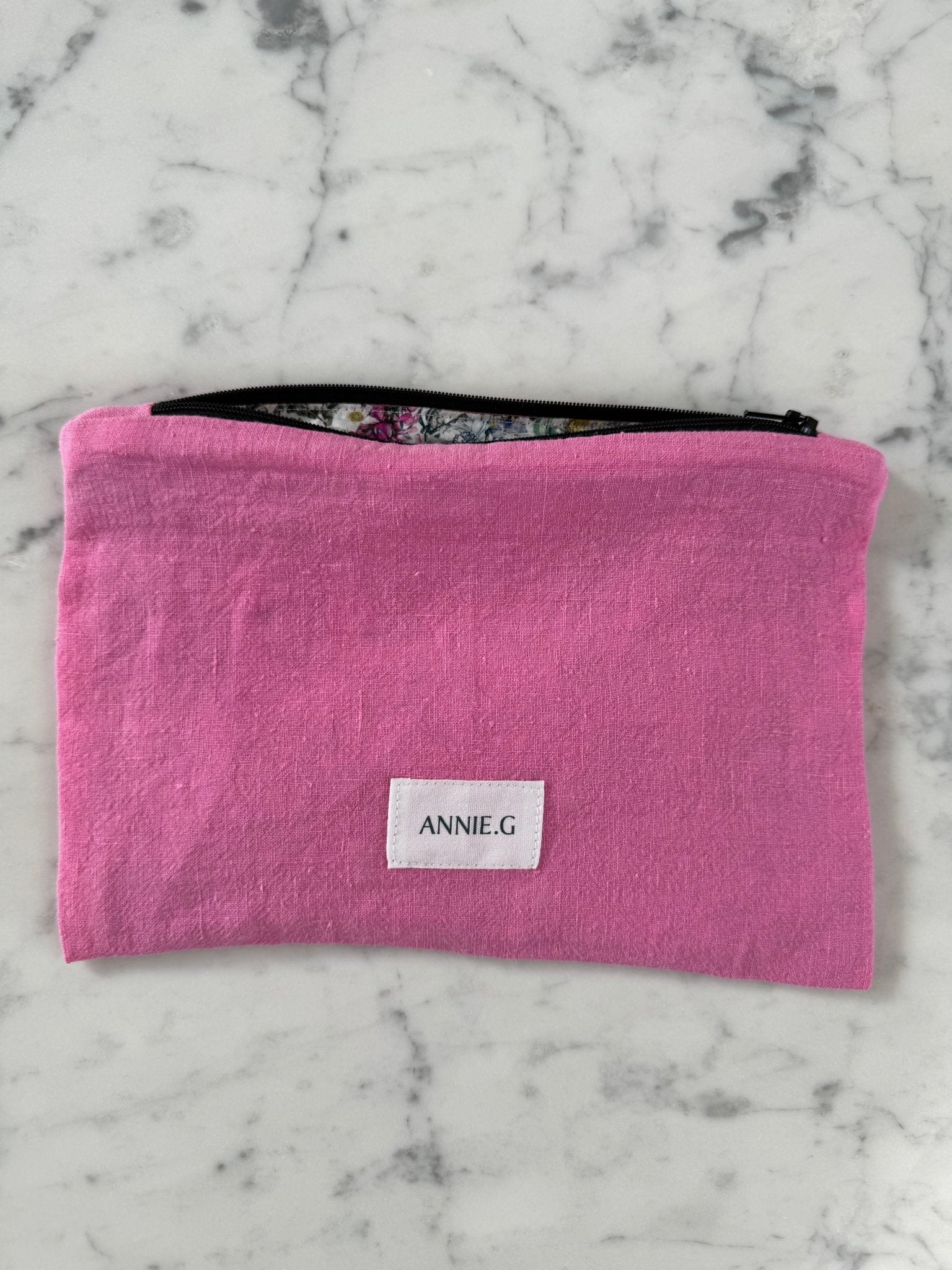 Zipper Pouch - Pink - ANNIE.G