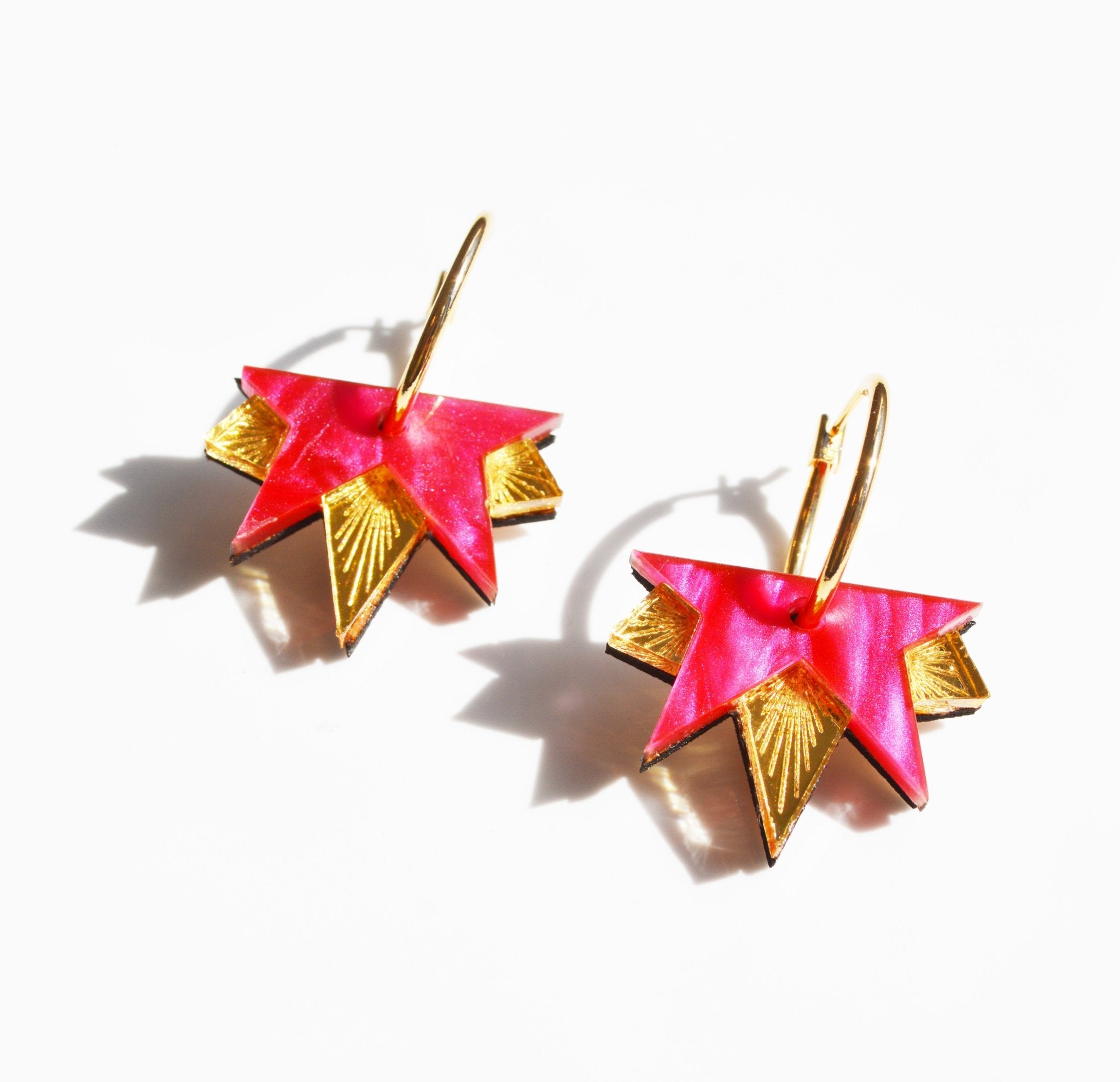 pink Lucky Star Earrings - ANNIE.G