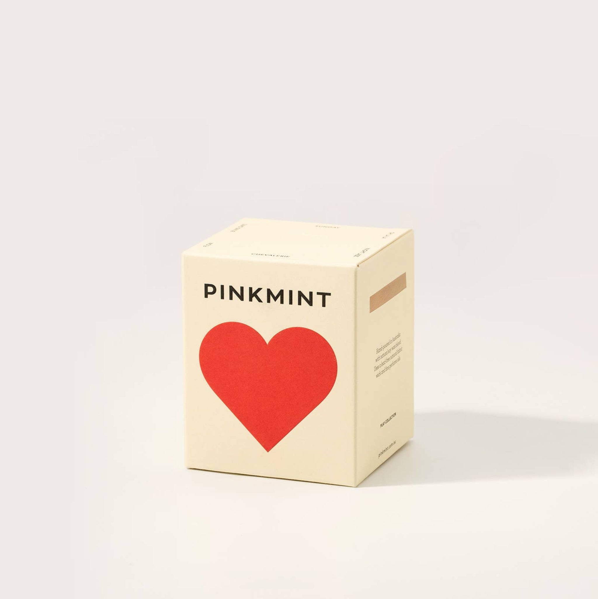 Cream box with a red heart on front - ANNIE.G