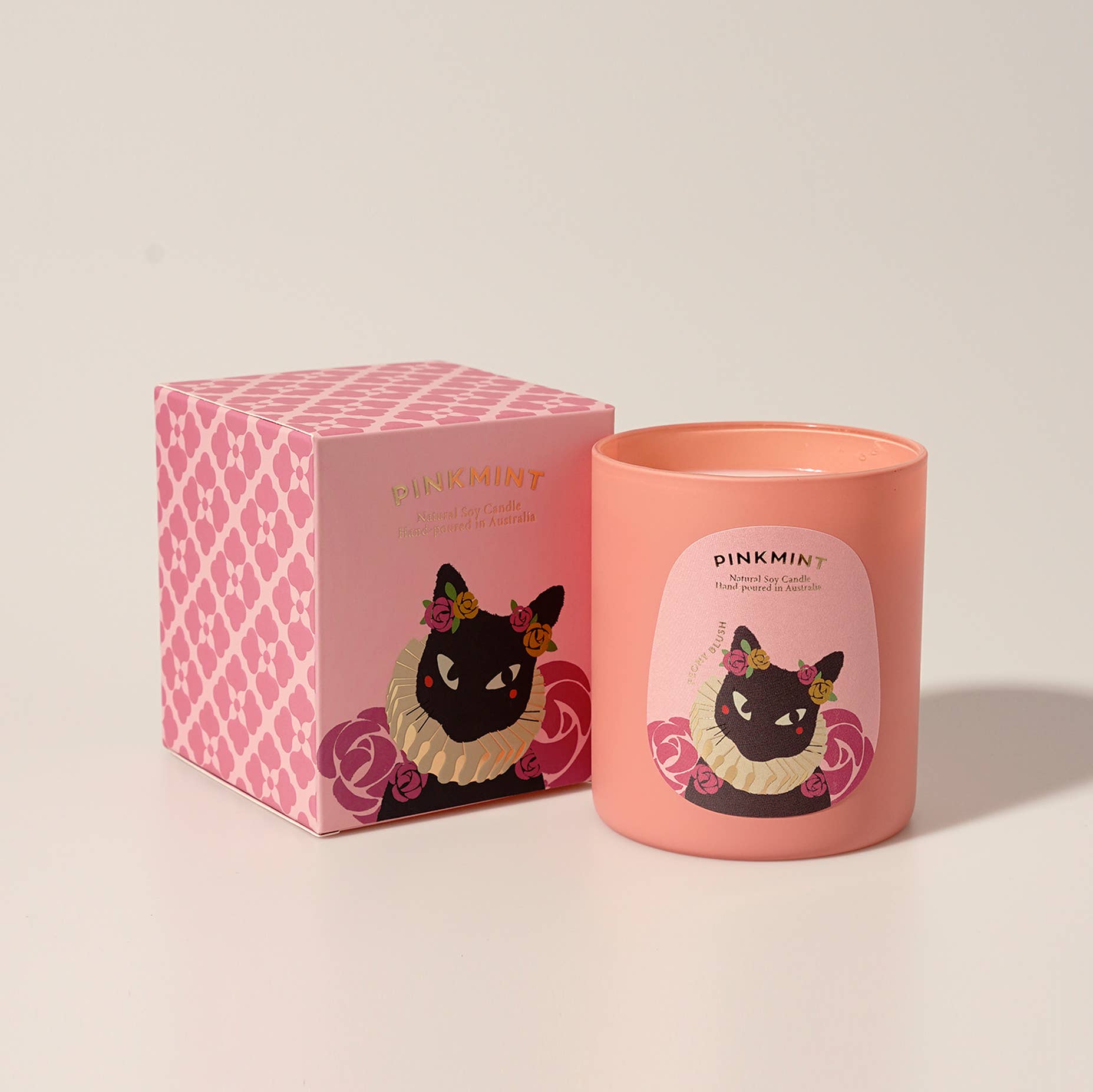 Pink candle jar and pink presentation box - ANNIE.G