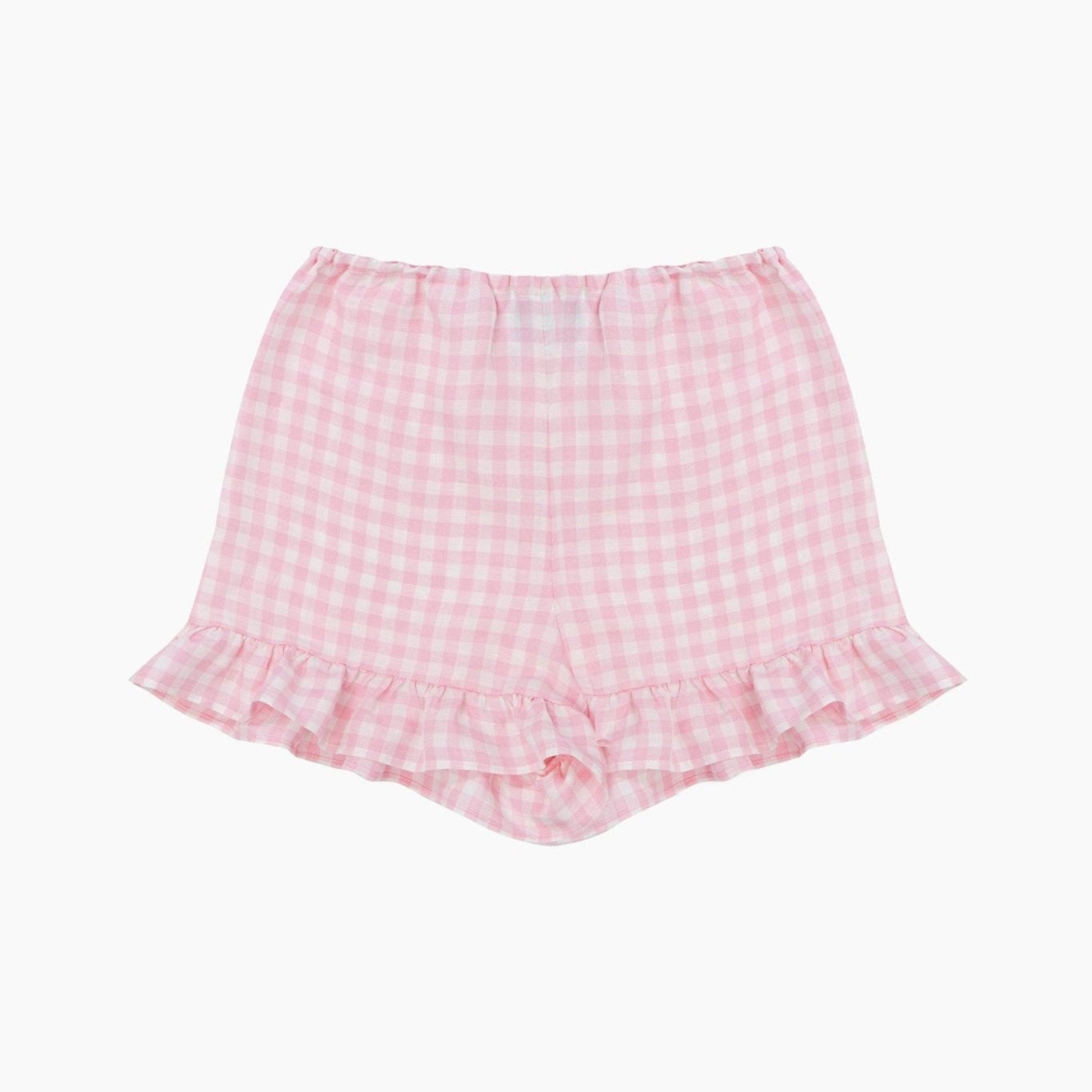 Pink gingham Lounge Short.