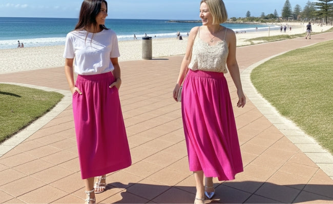 How to Style the Gathered Waist Skirt