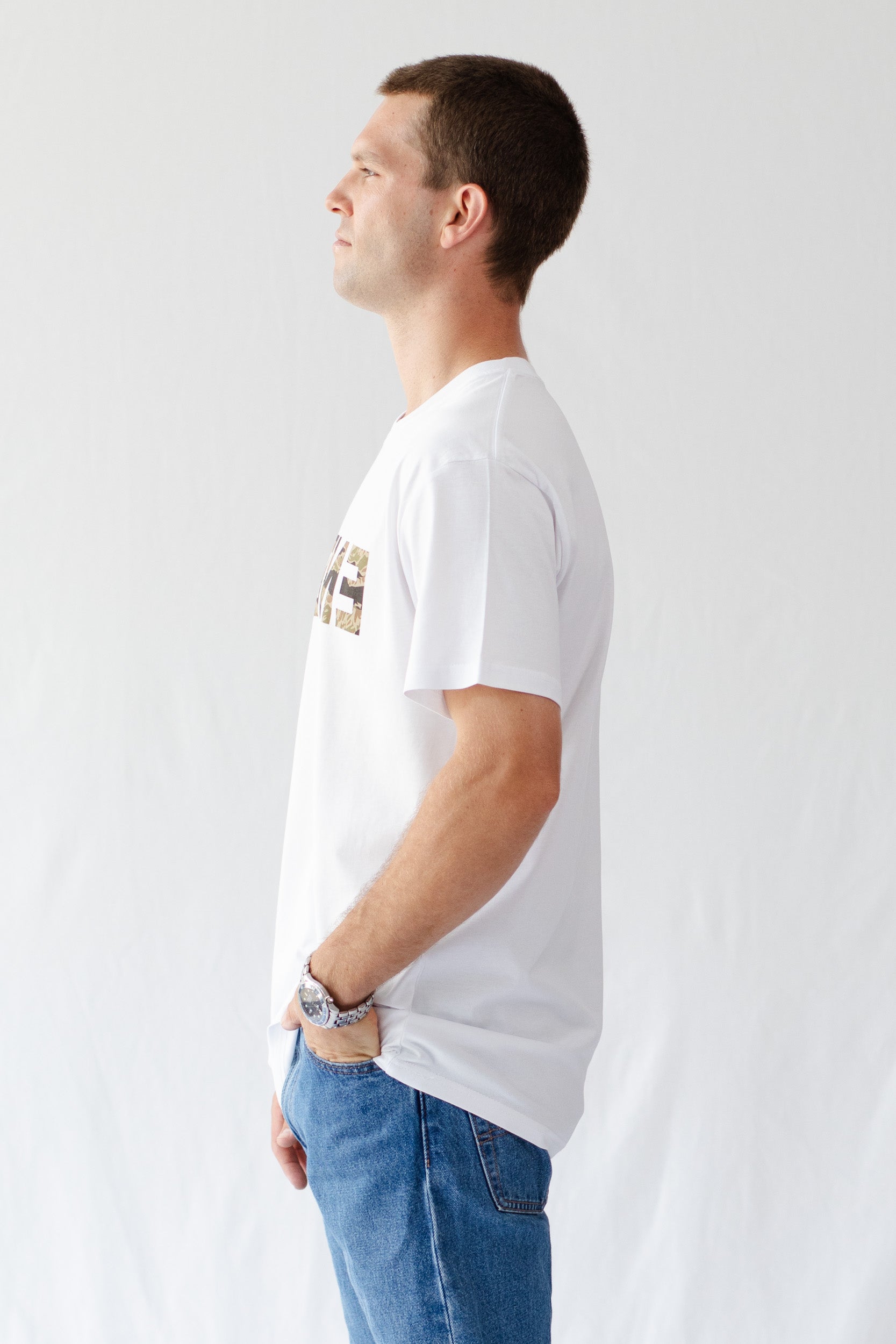 Camo Mens ENERGY T-Shirt - White