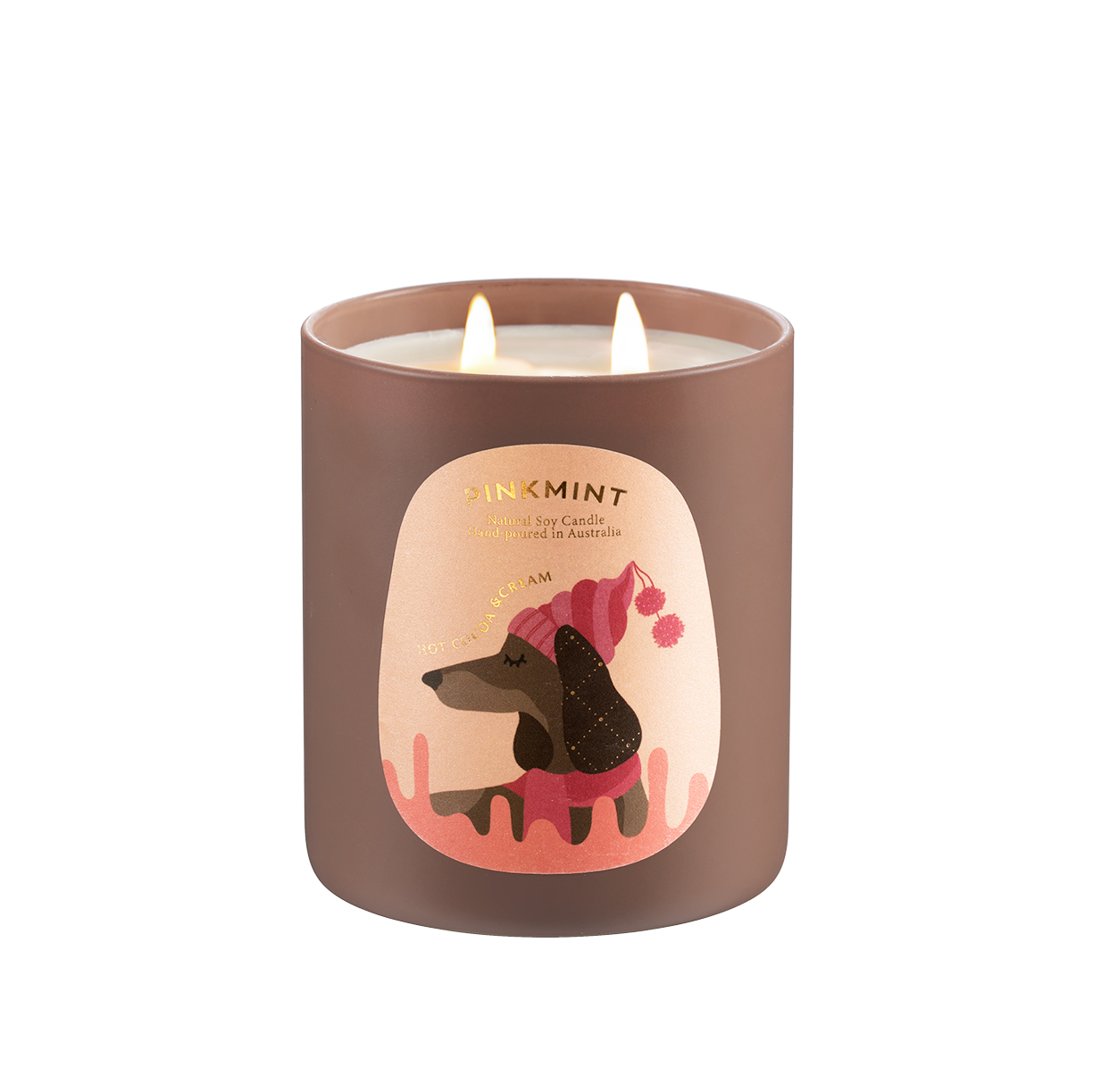 Hot Cocoa & Cream Double Wick Soy Candle, 250ml