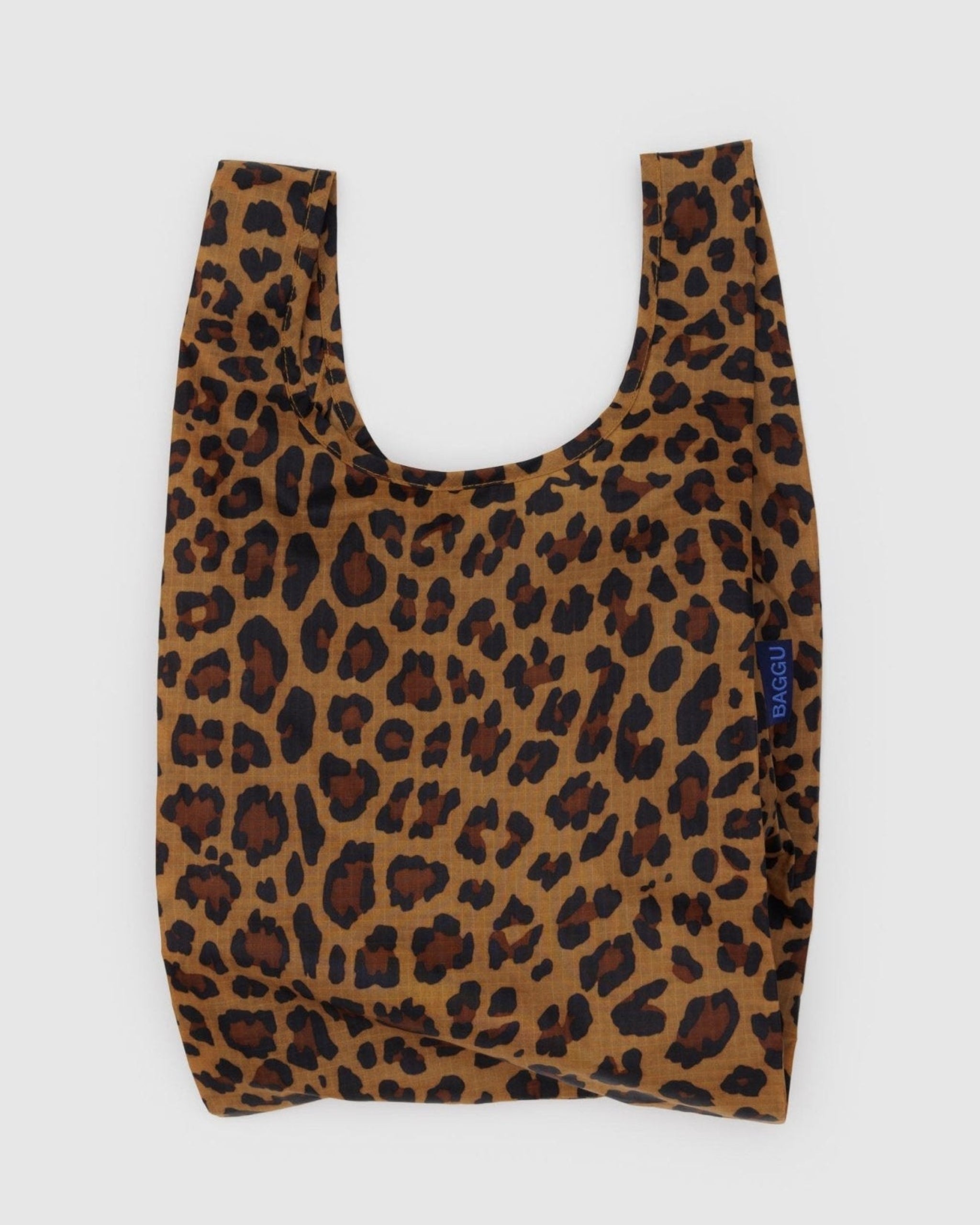 Leopard print reusable shopping tote bag - ANNIE.G