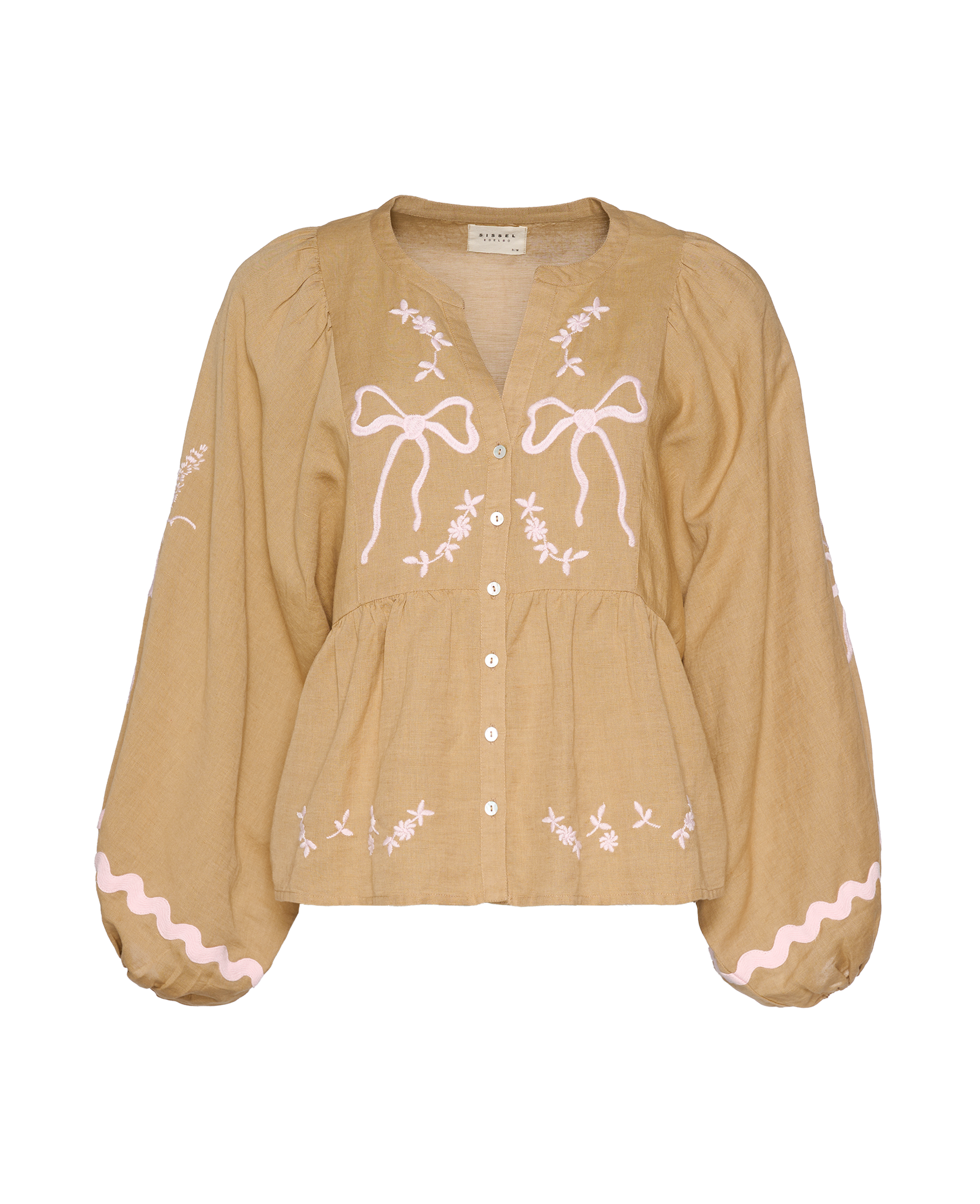 front-of-light-hazel-top-with-cream-embroidery-detail-on-front-with-buttons