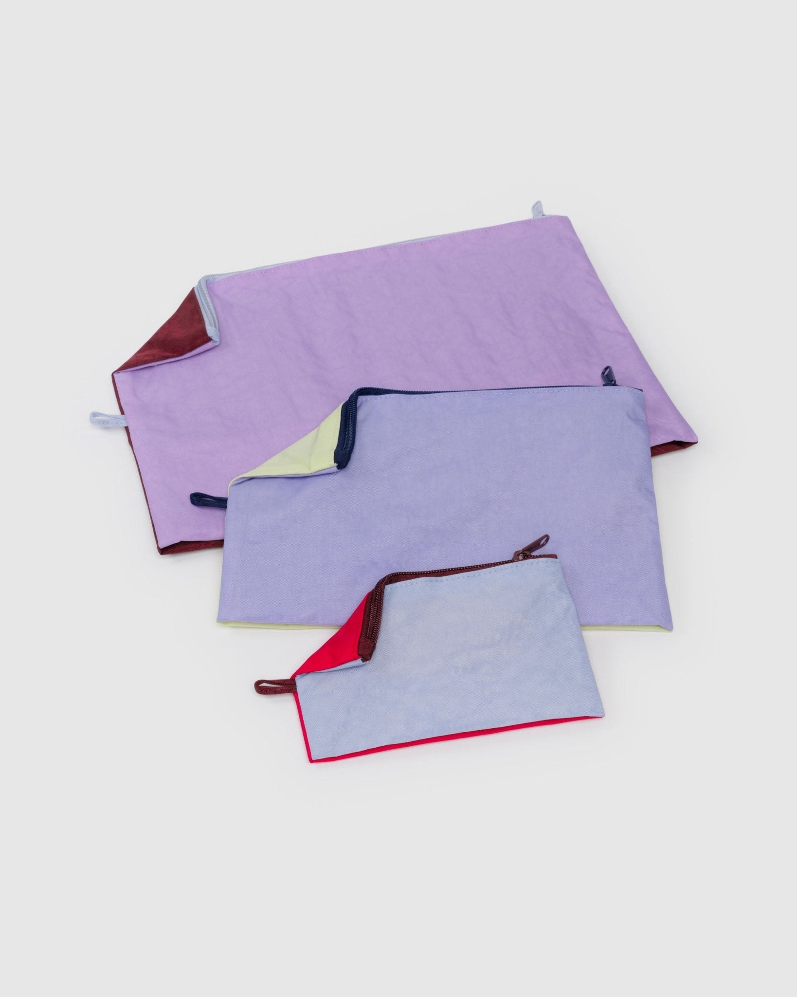 Baggu Go Pouch SetKaleidoscope Mix3
