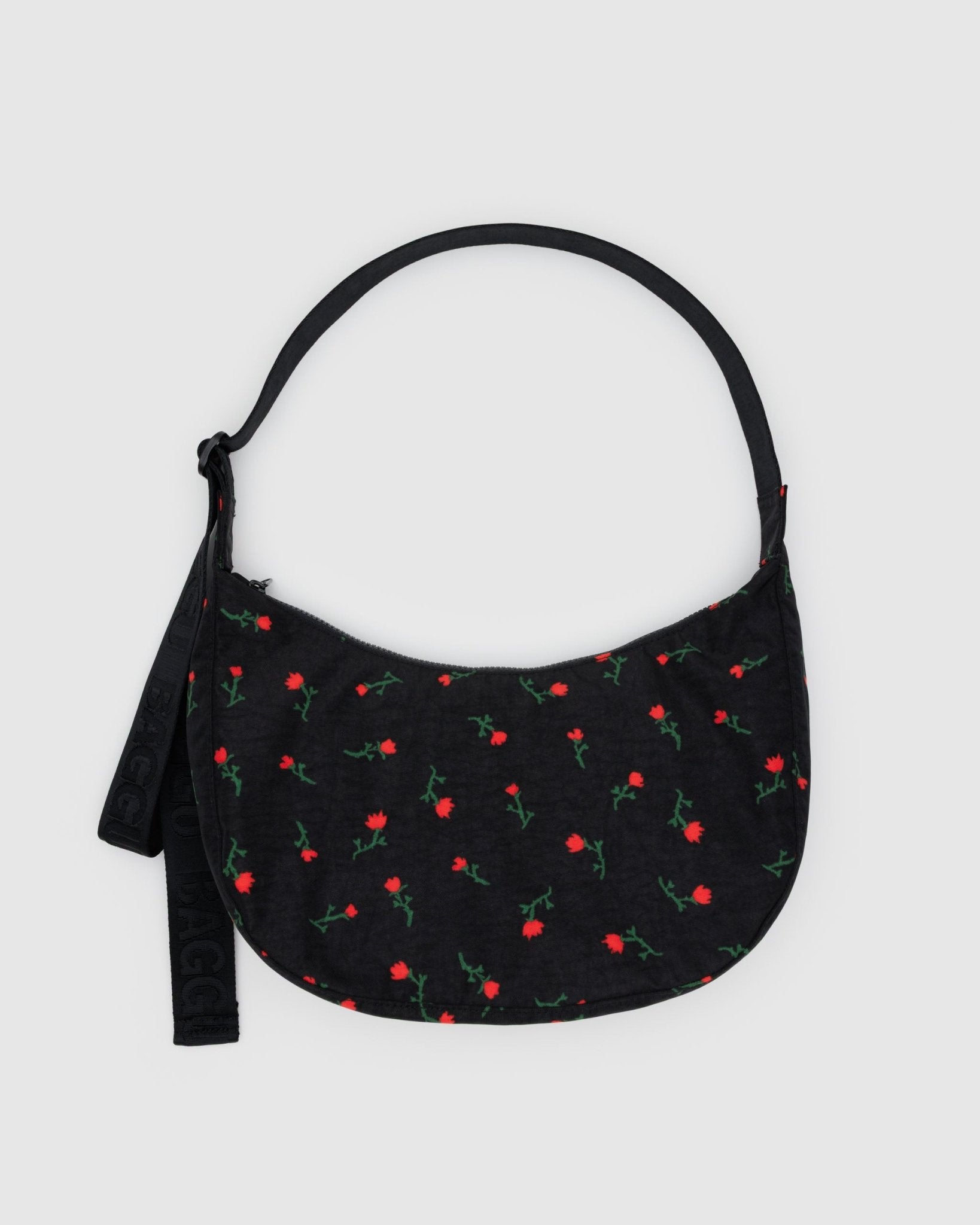Baggu Medium Nylon Crescent BagPainted Wildflower Black5