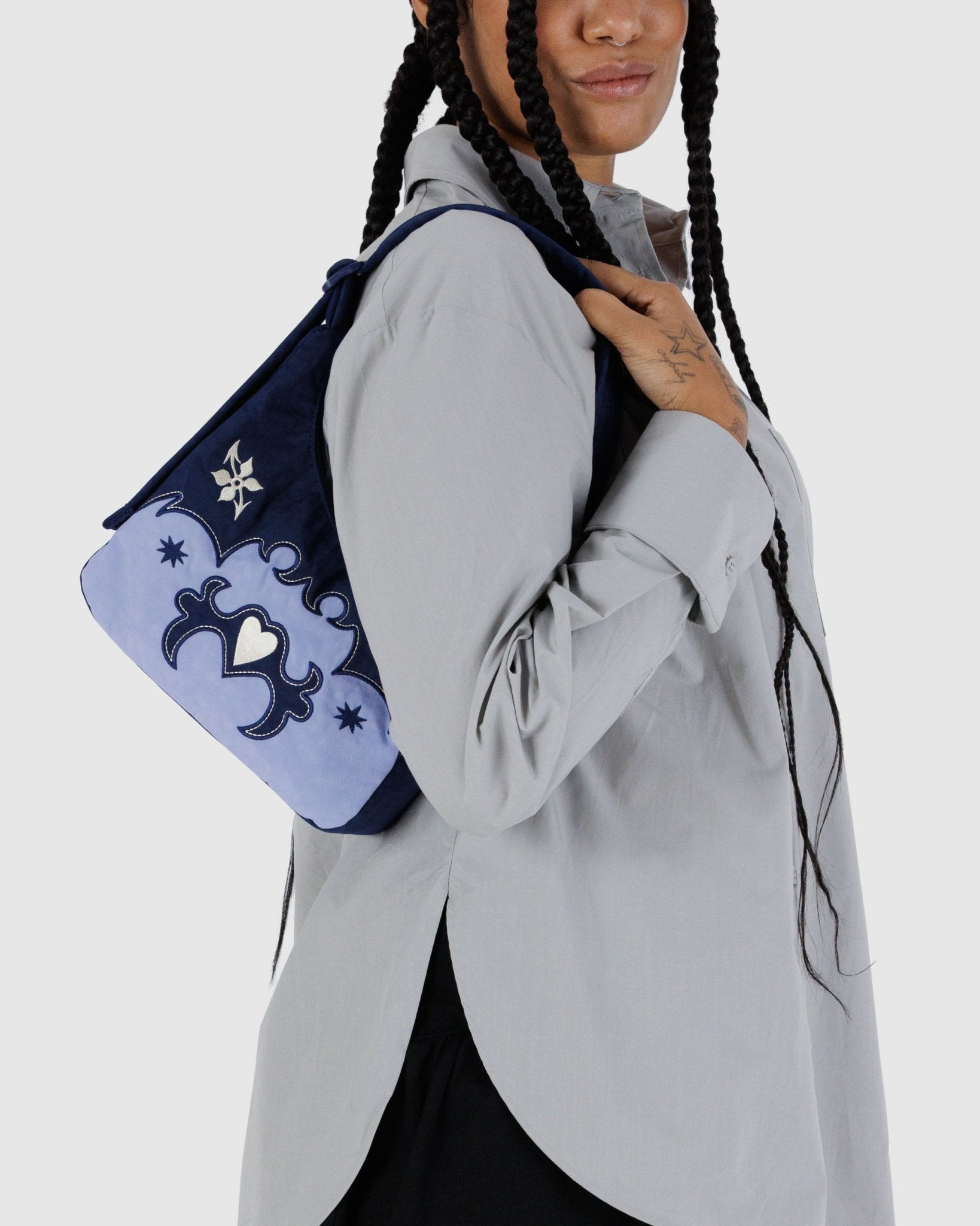 Baggu Mini Nylon Shoulder Bag - Western AppliqueWestern Applique2