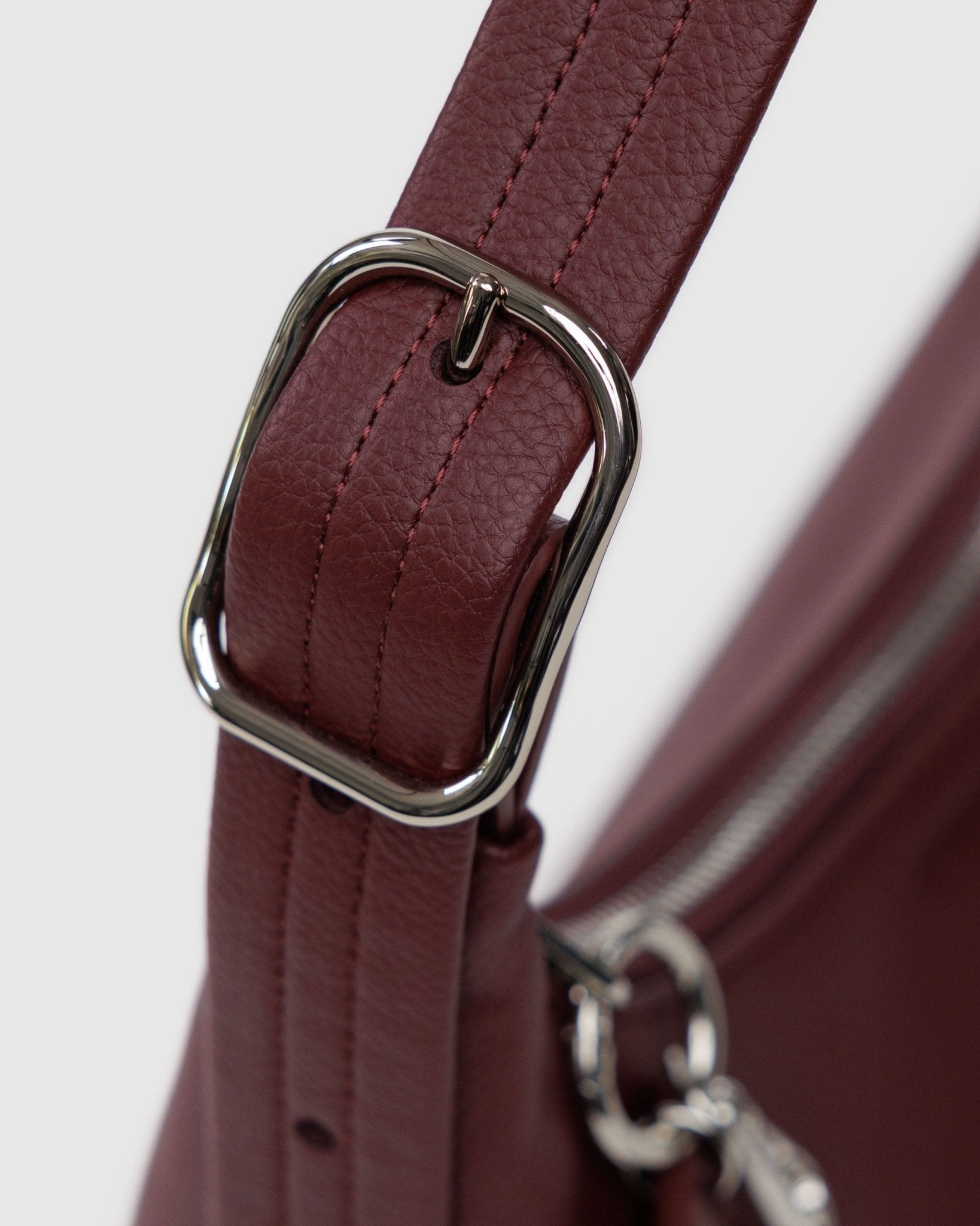 Baggu Mini Recycled Leather Shoulder BagMahogany5